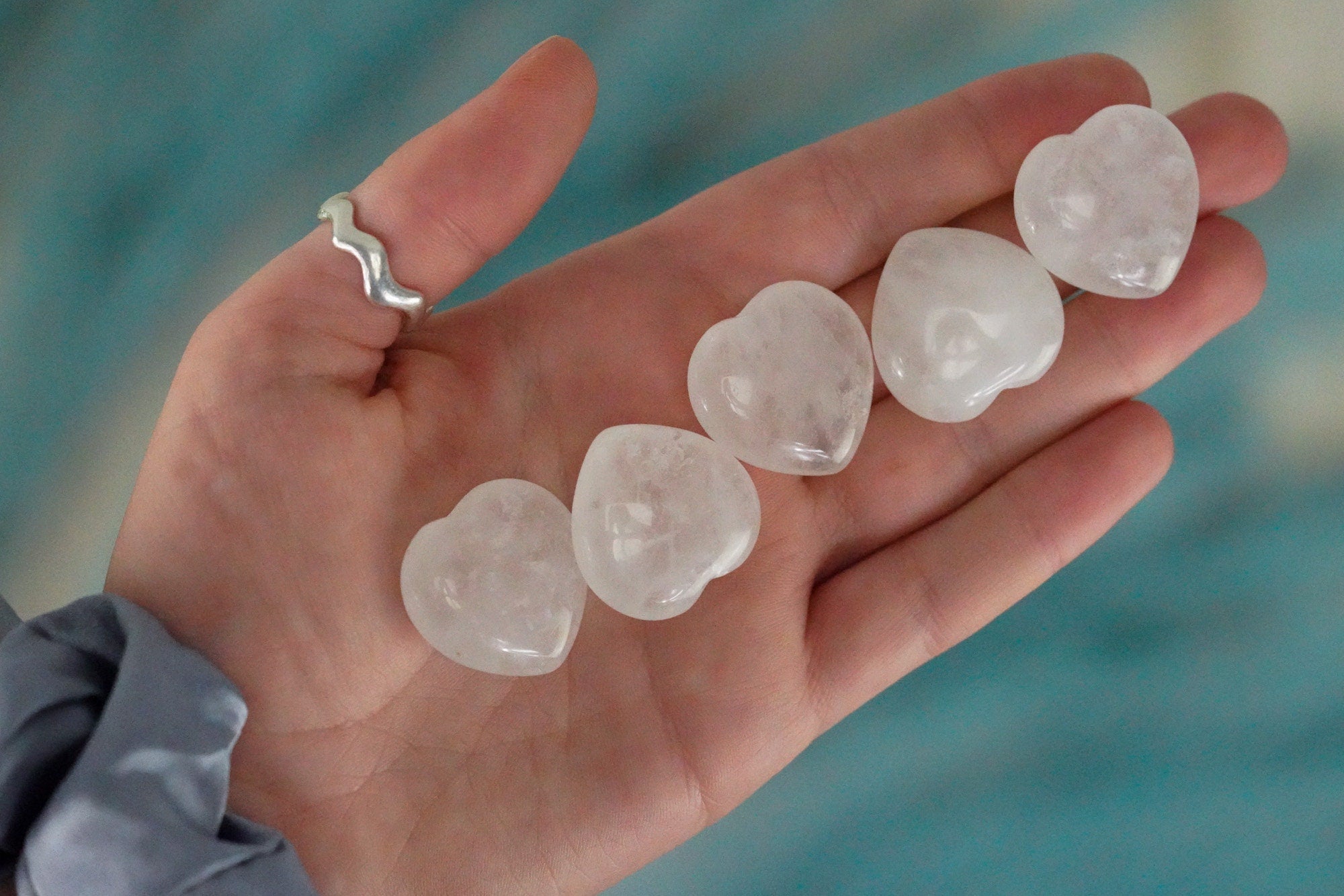Clear Quartz Crystal Heart
