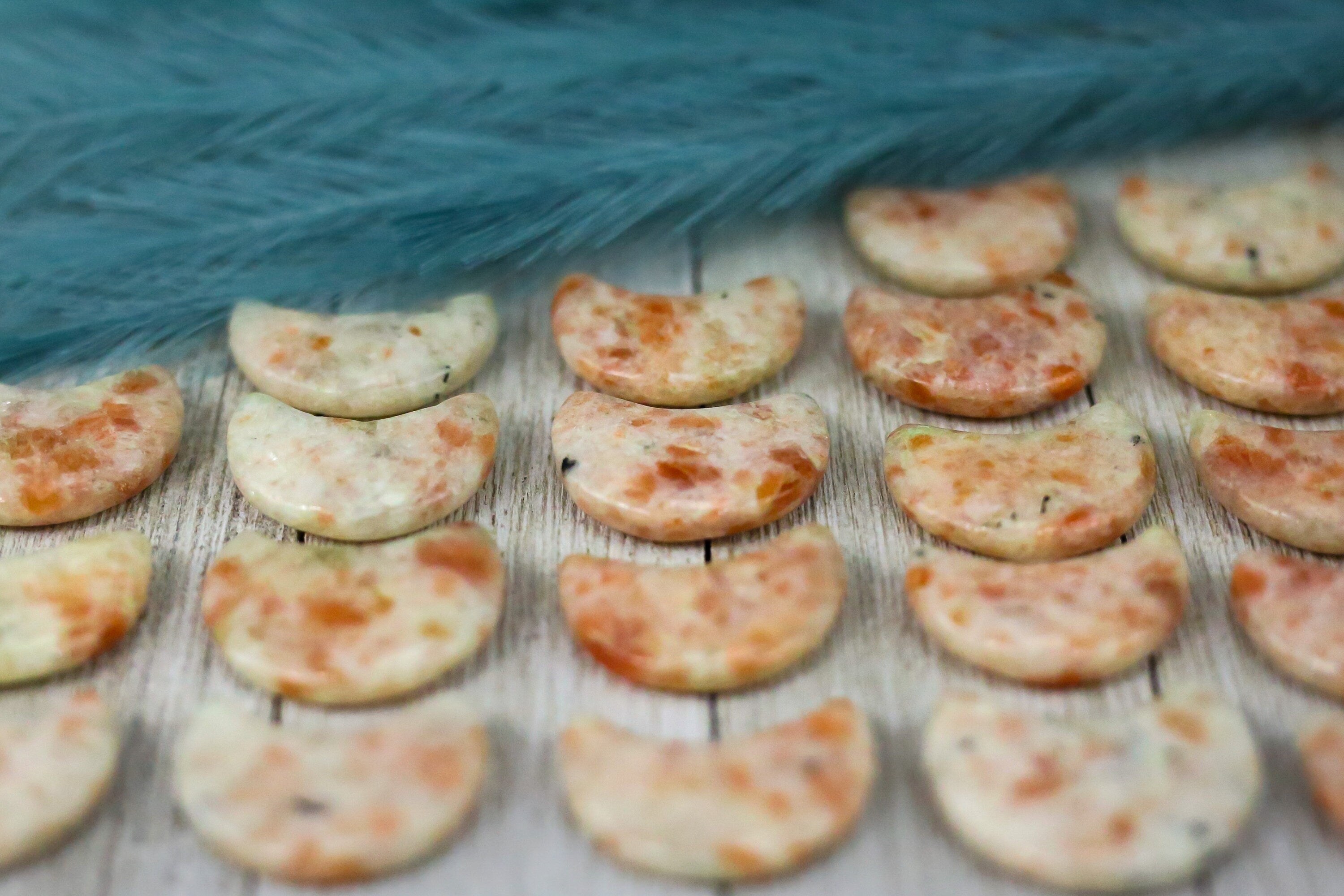 Sunstone Crystal Crescent Moon