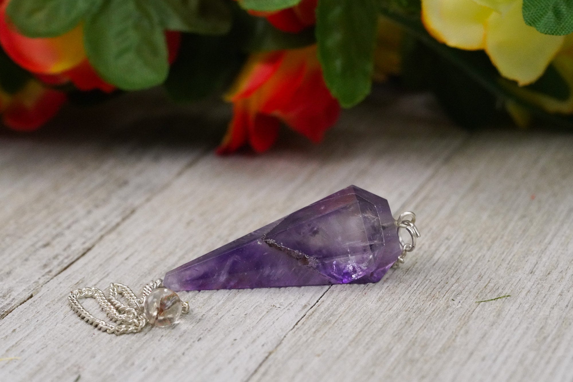 Amethyst Crystal Pendulum