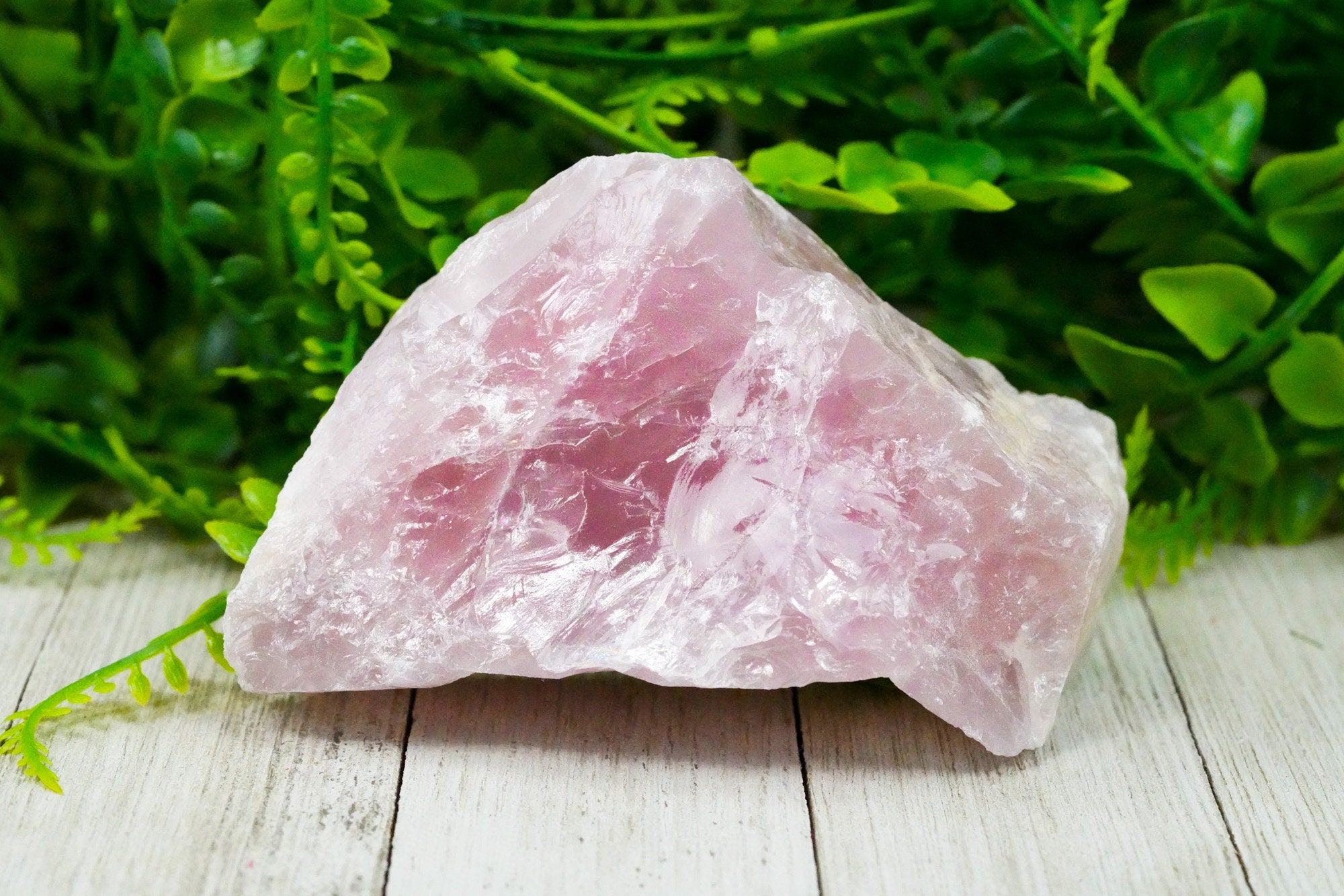 Jumbo Raw Rose Quartz Crystal