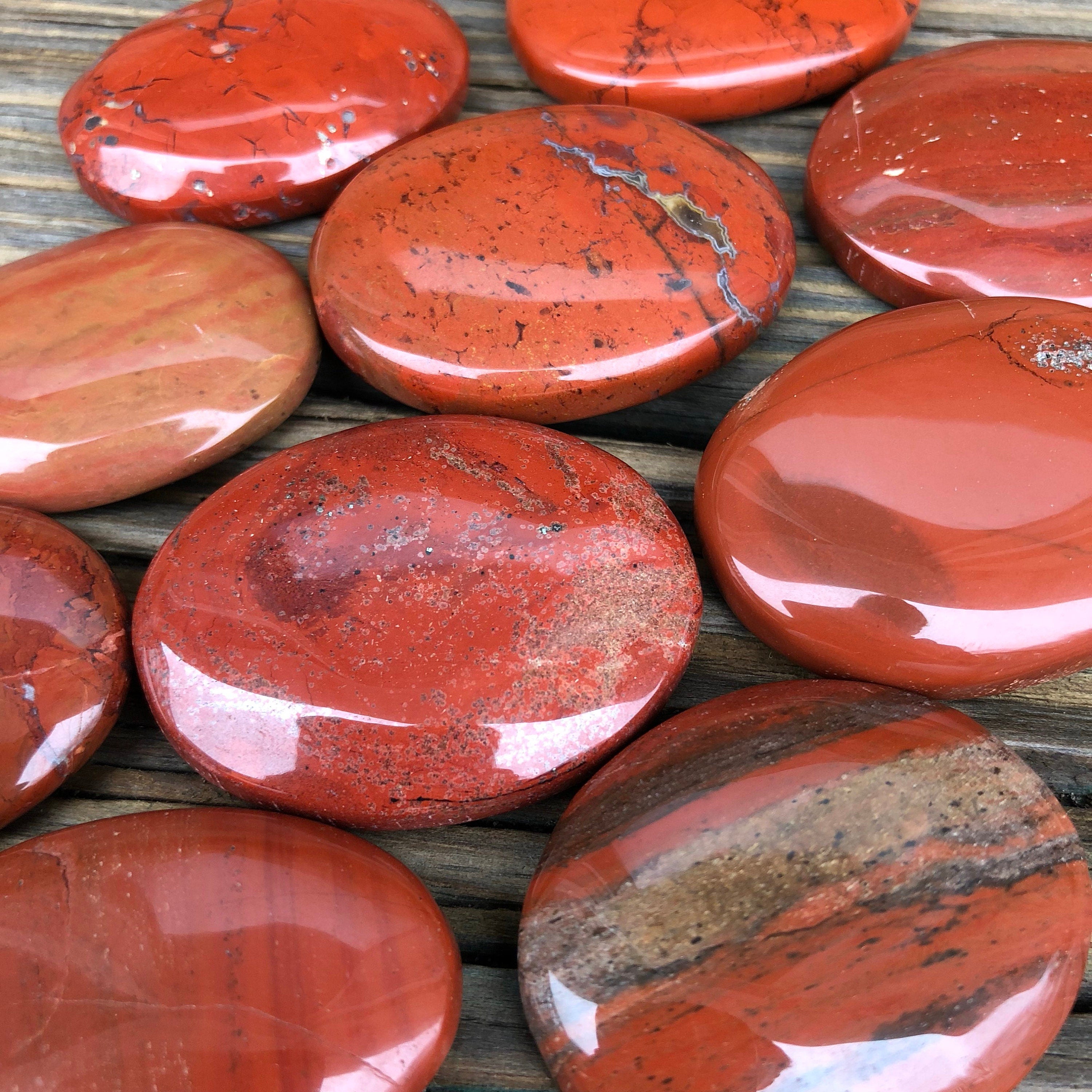 Red Jasper Palm Stone