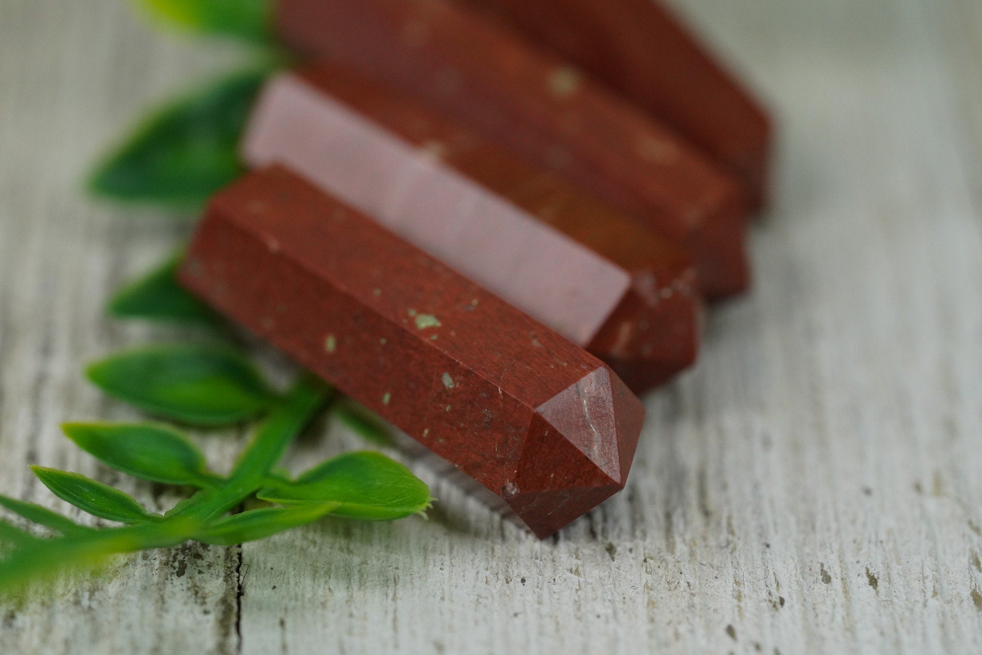 Red Jasper Double Terminated Crystals