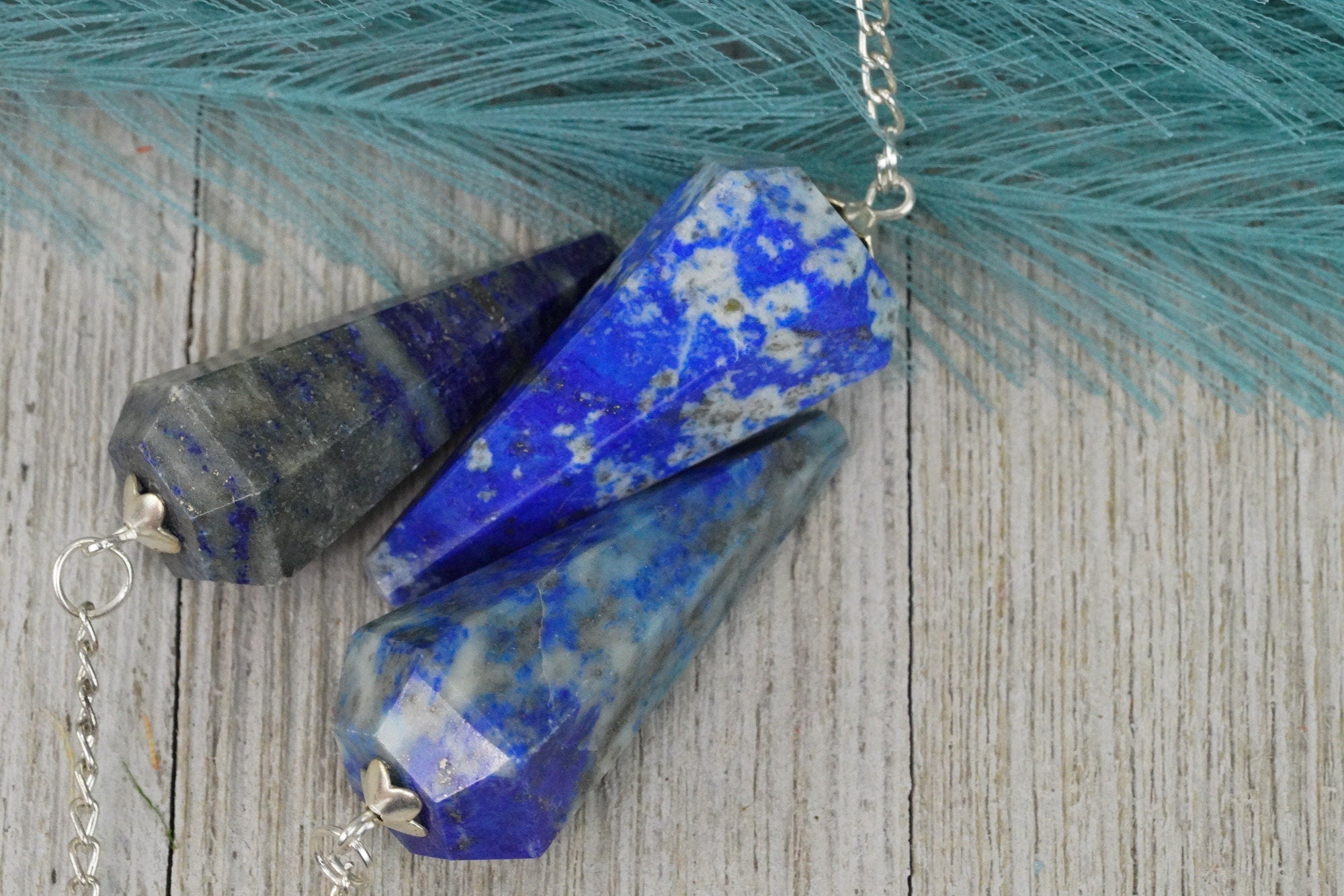 Lapis Lazuli Crystal Pendulum