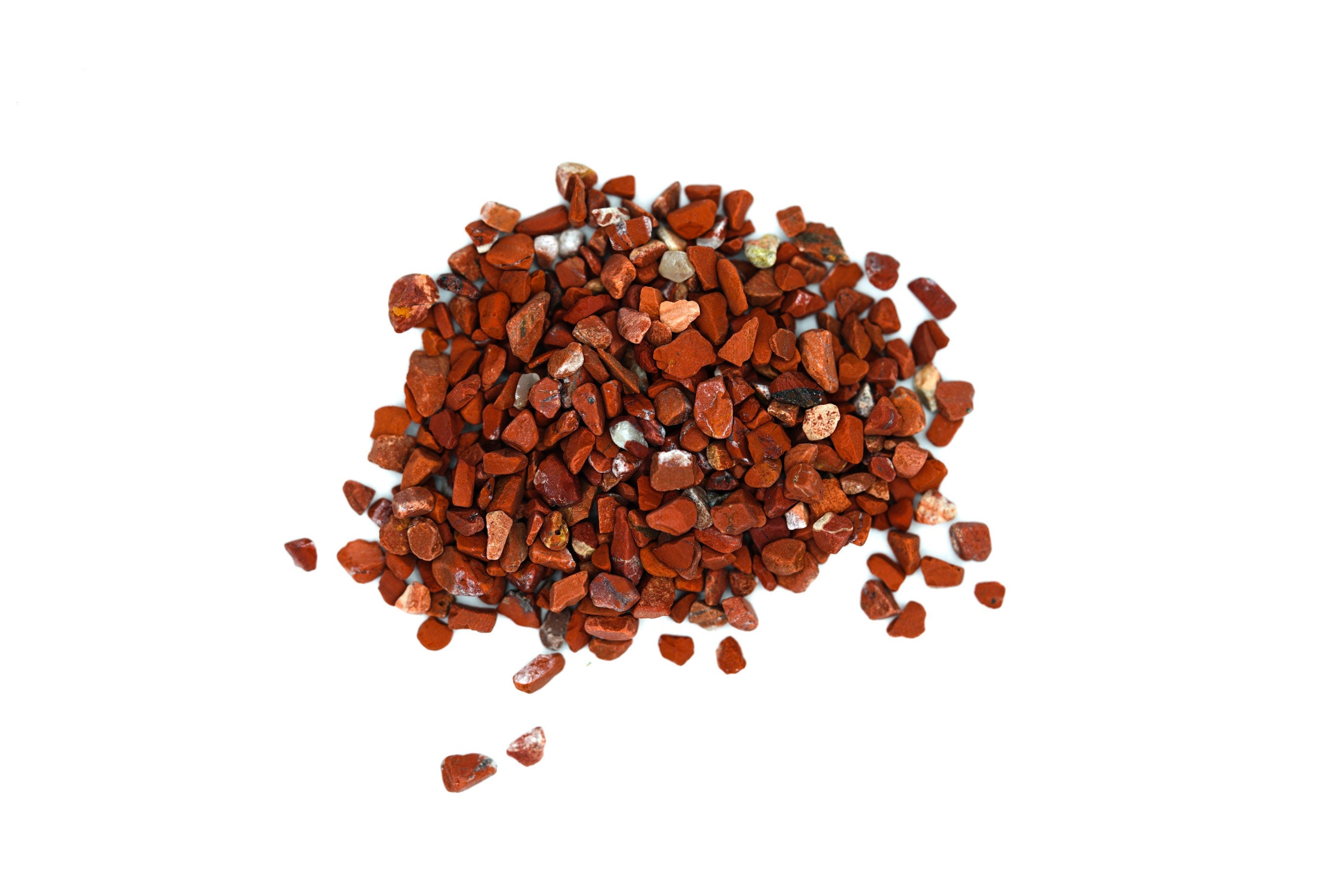 Crushed Red Jasper Crystal Gravel, ALL SIZES