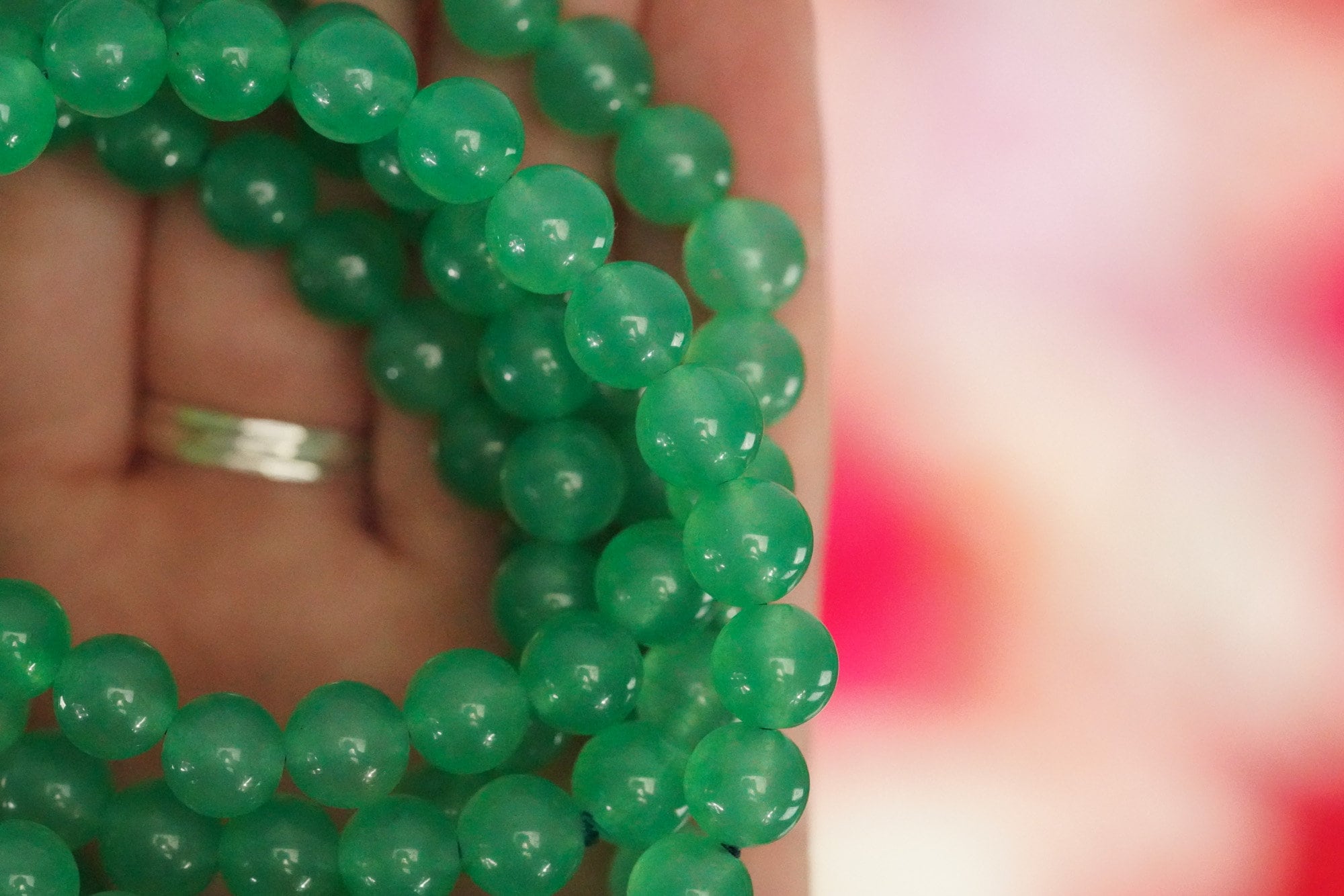 Green Aventurine 8mm beads Crystal Bracelet