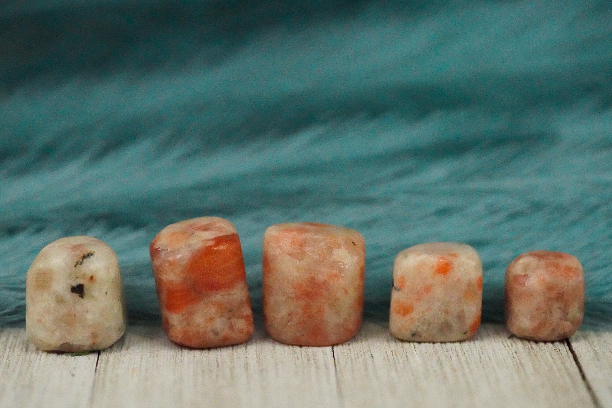 Tumbled Sunstone Polished Stone