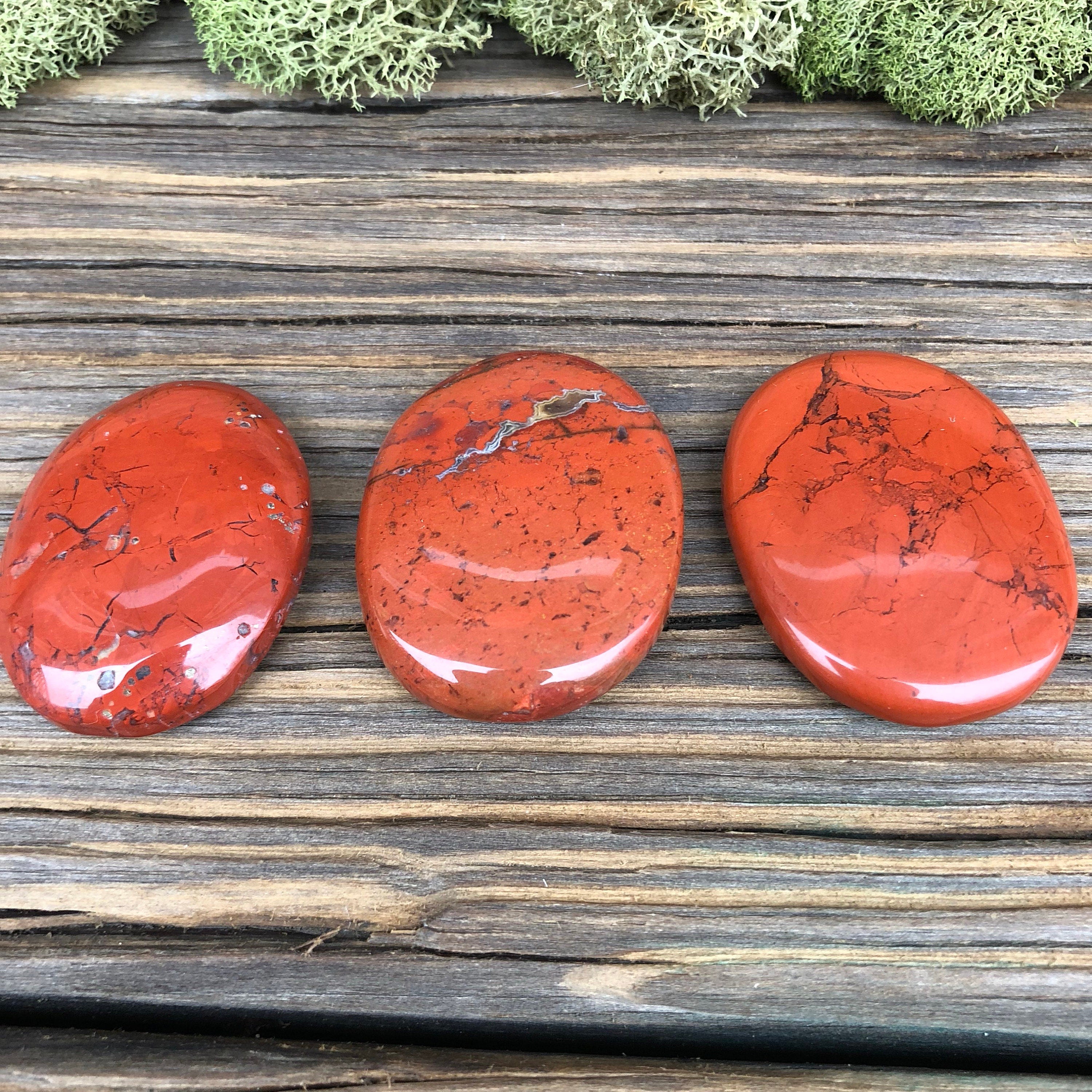 Red Jasper Palm Stone