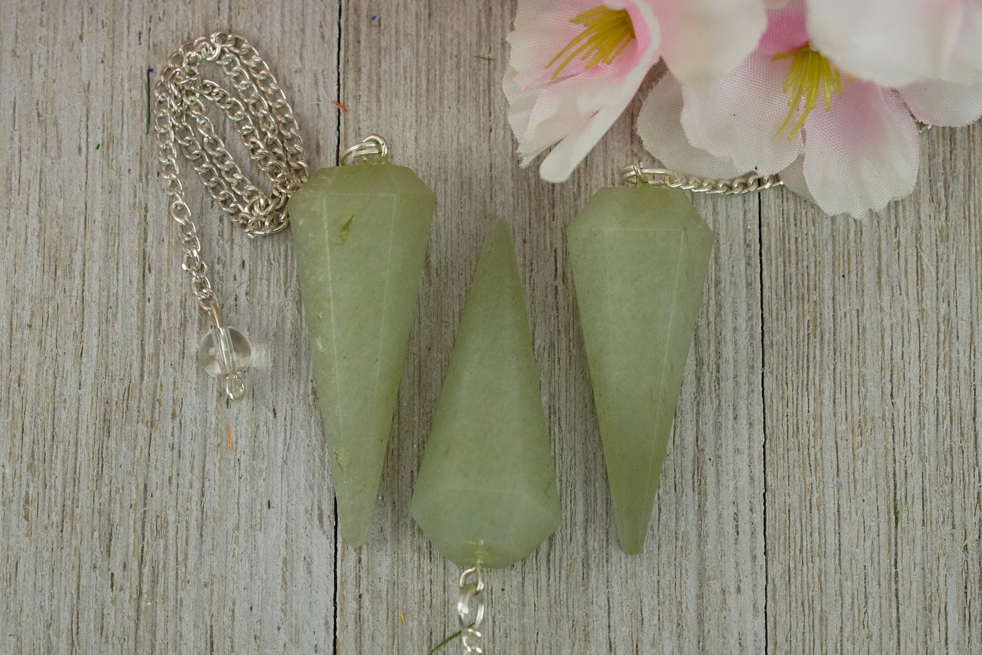Green Aventurine Crystal Pendulum