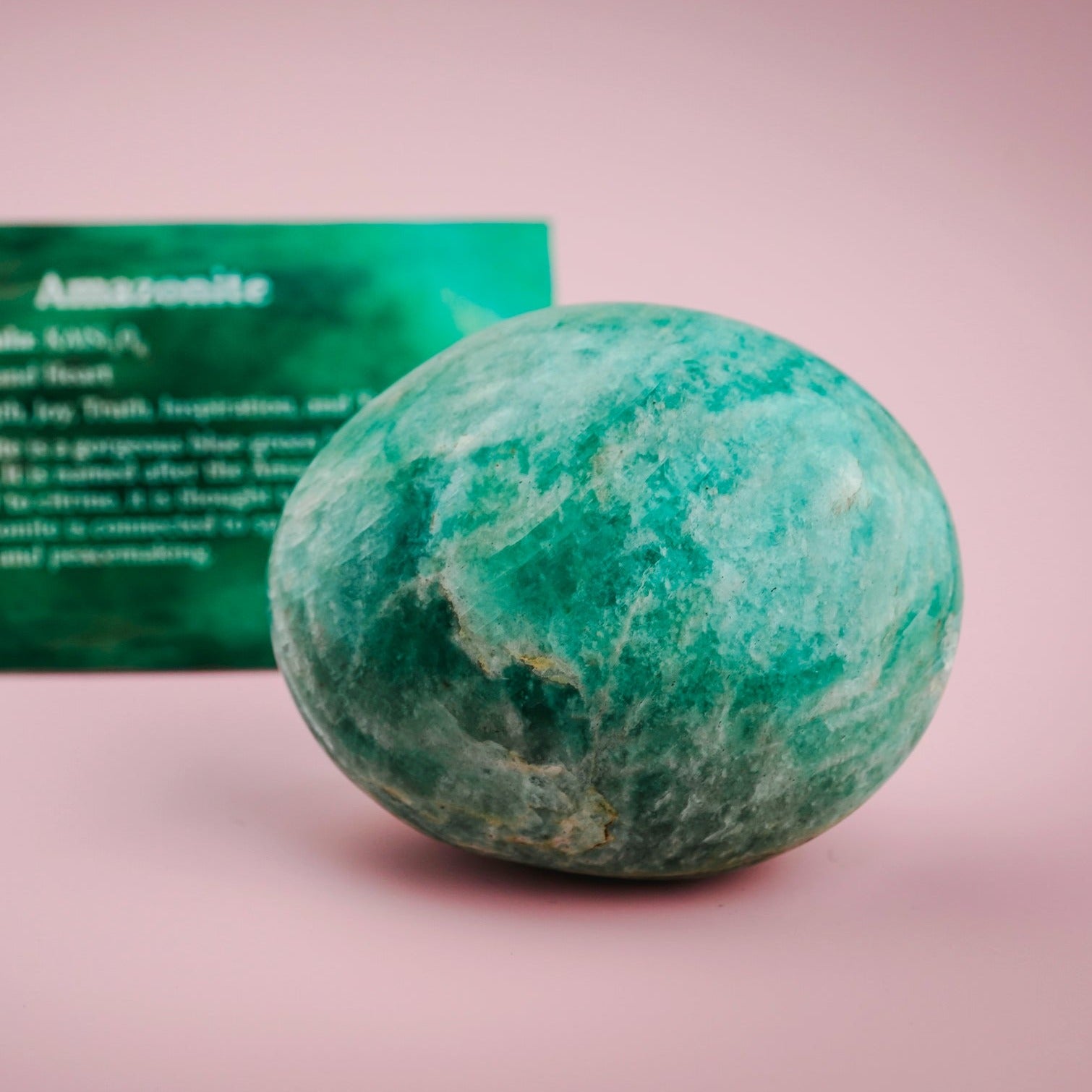 Amazonite Palm Stone