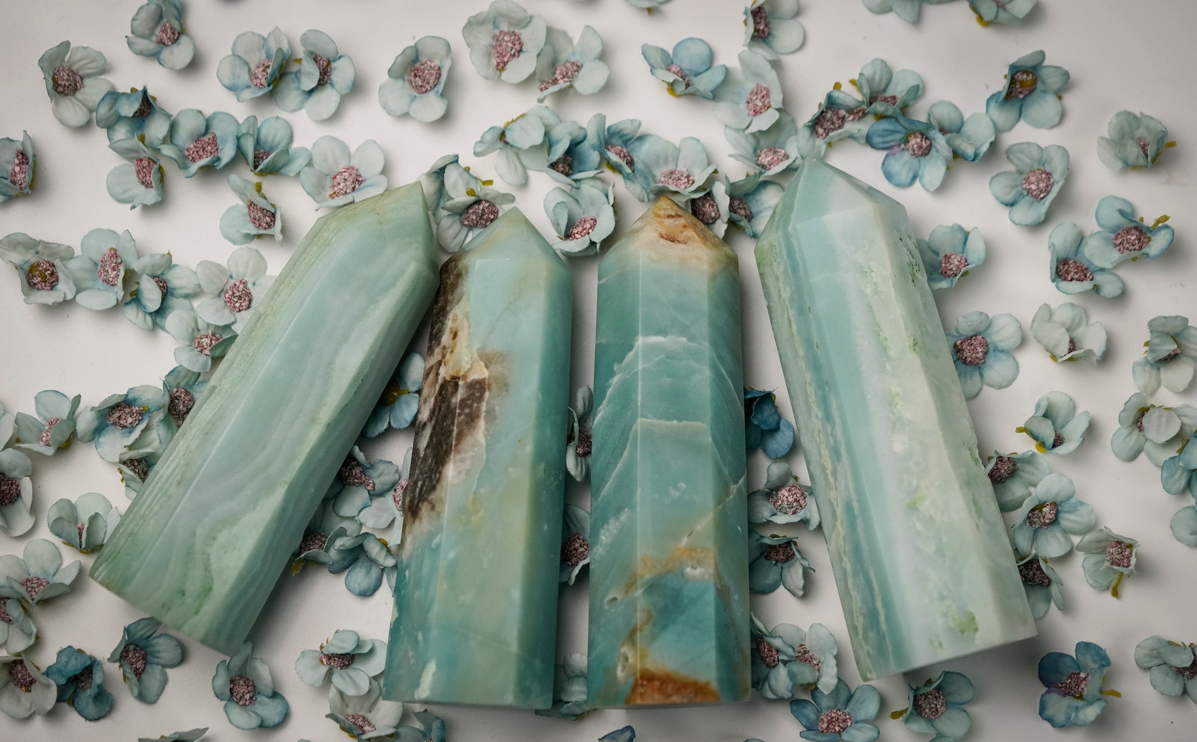 Large Amazonite Crystal Tower