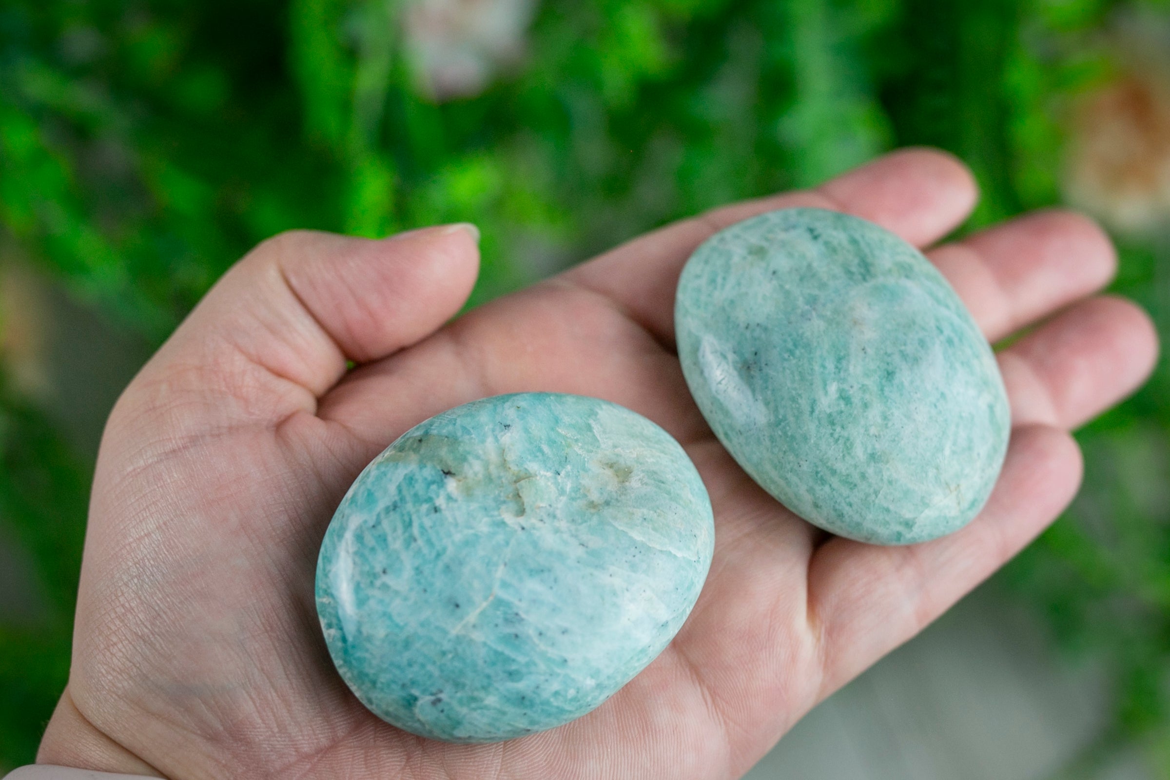 Amazonite Palm Stone