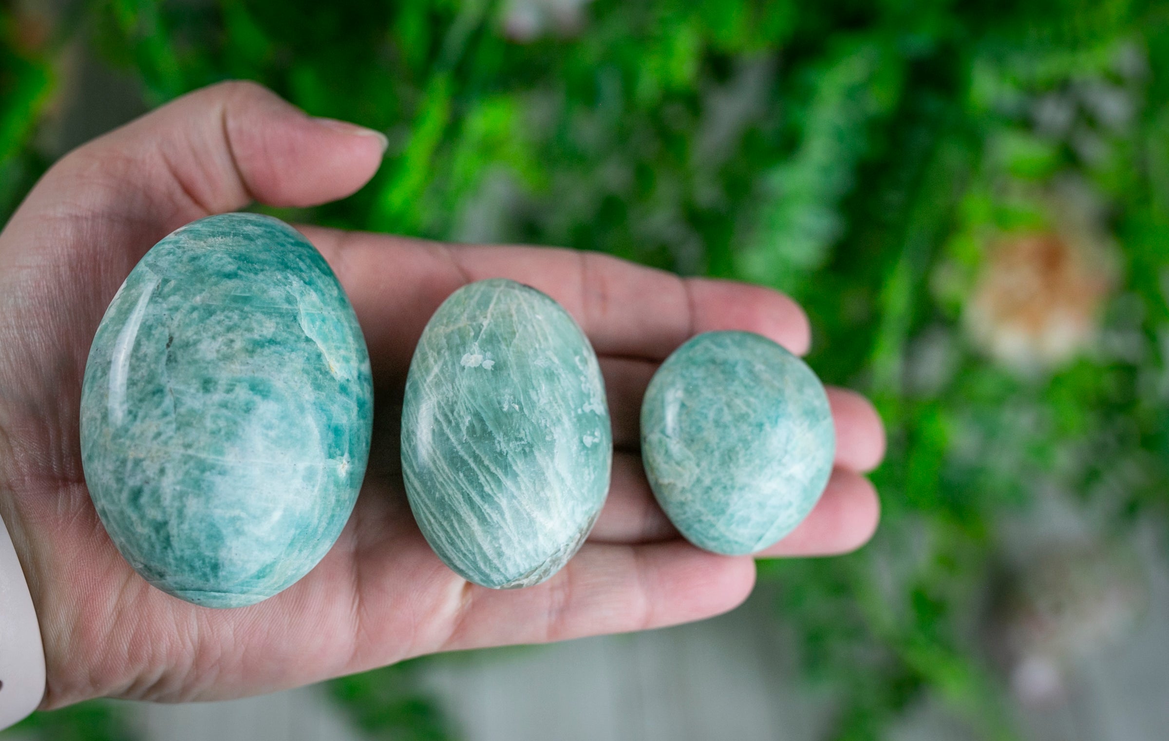 Amazonite Palm Stone