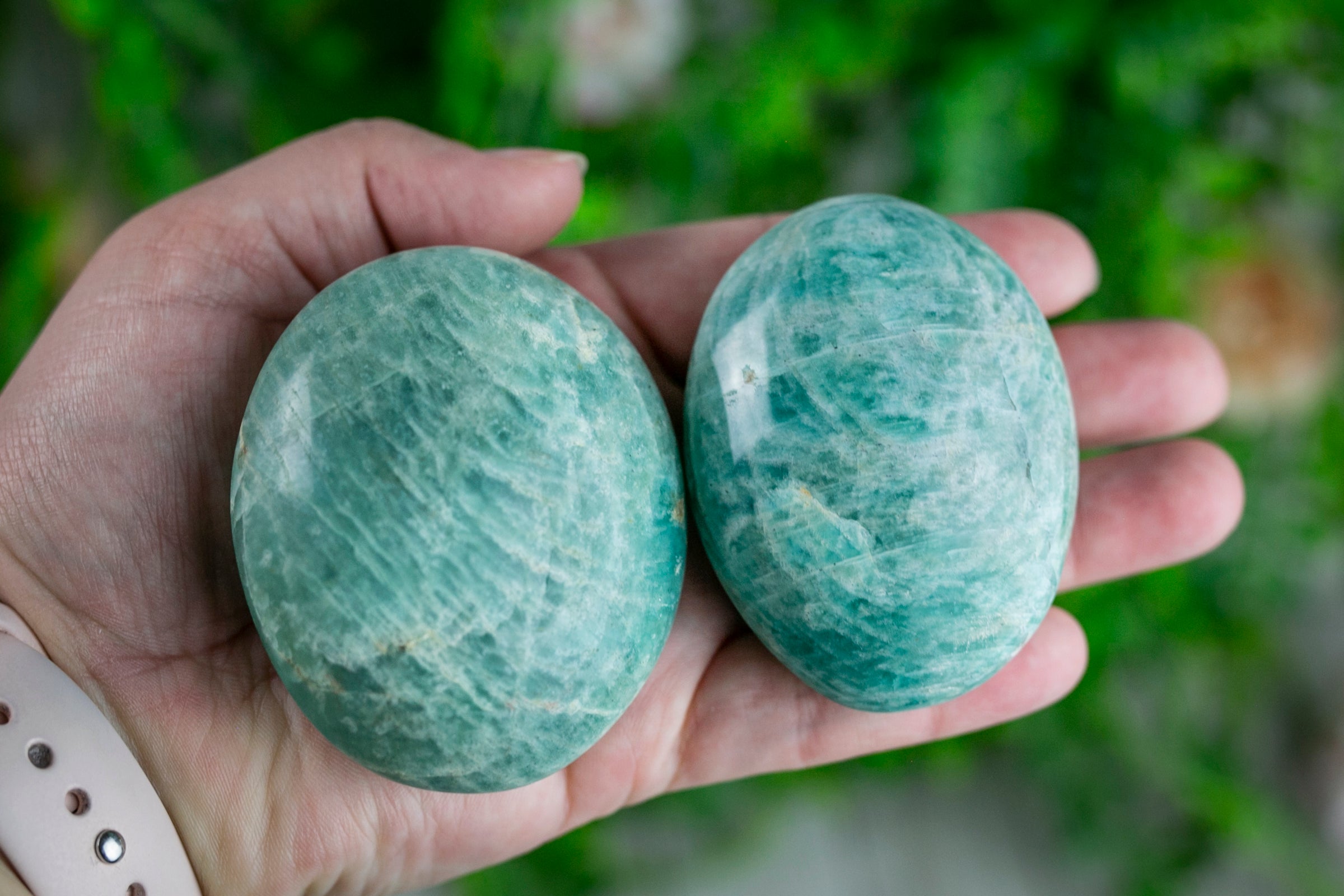 Amazonite Palm Stone