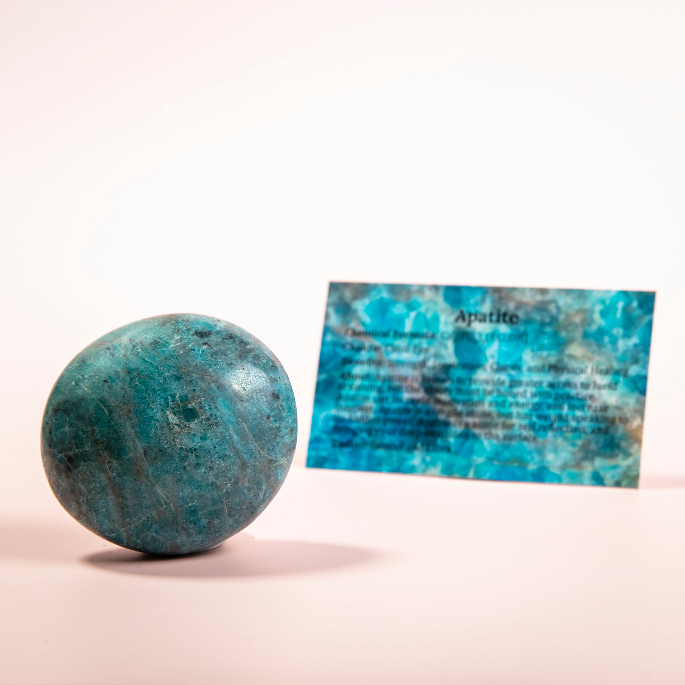 Large Apatite Palm Stone