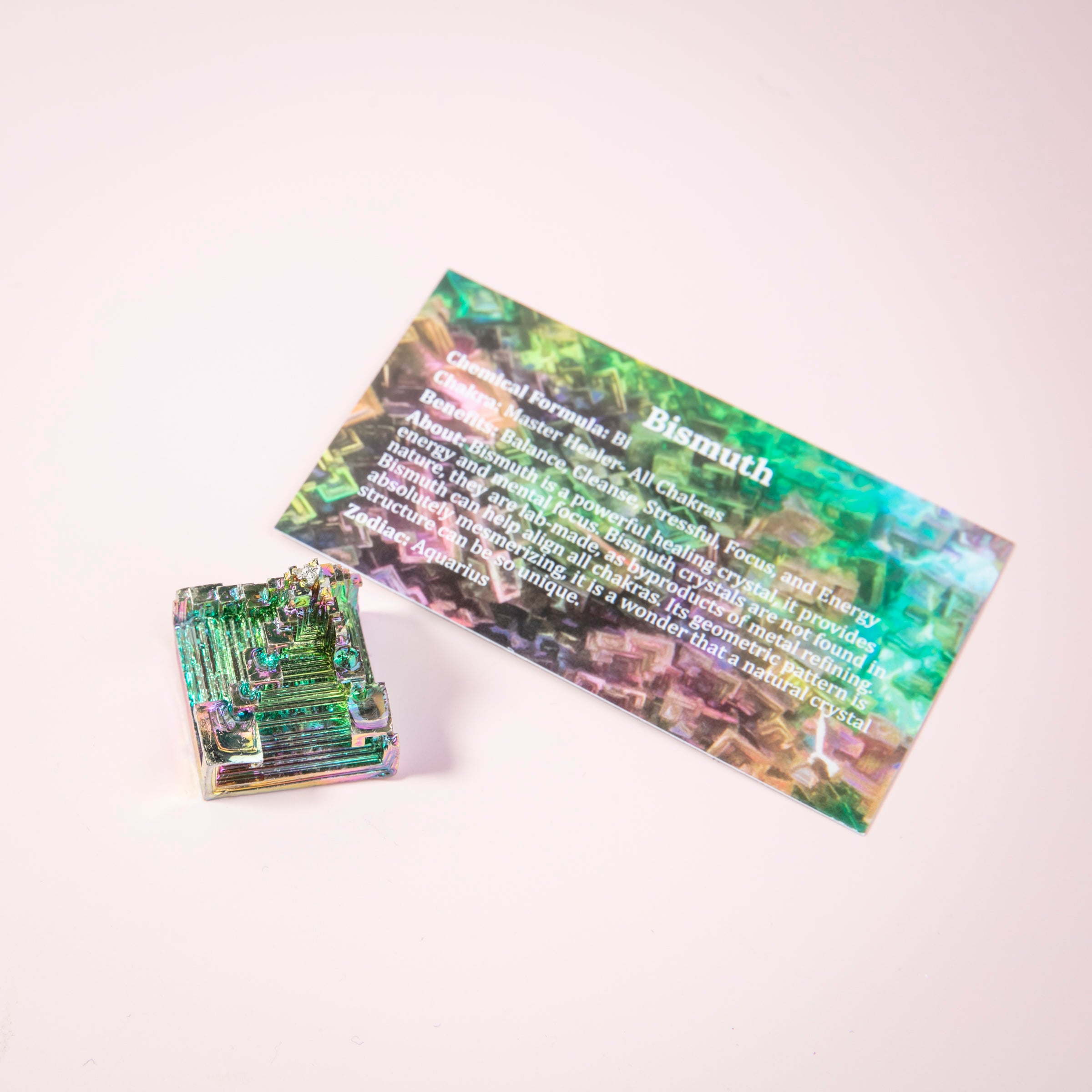 Rainbow Bismuth Crystal