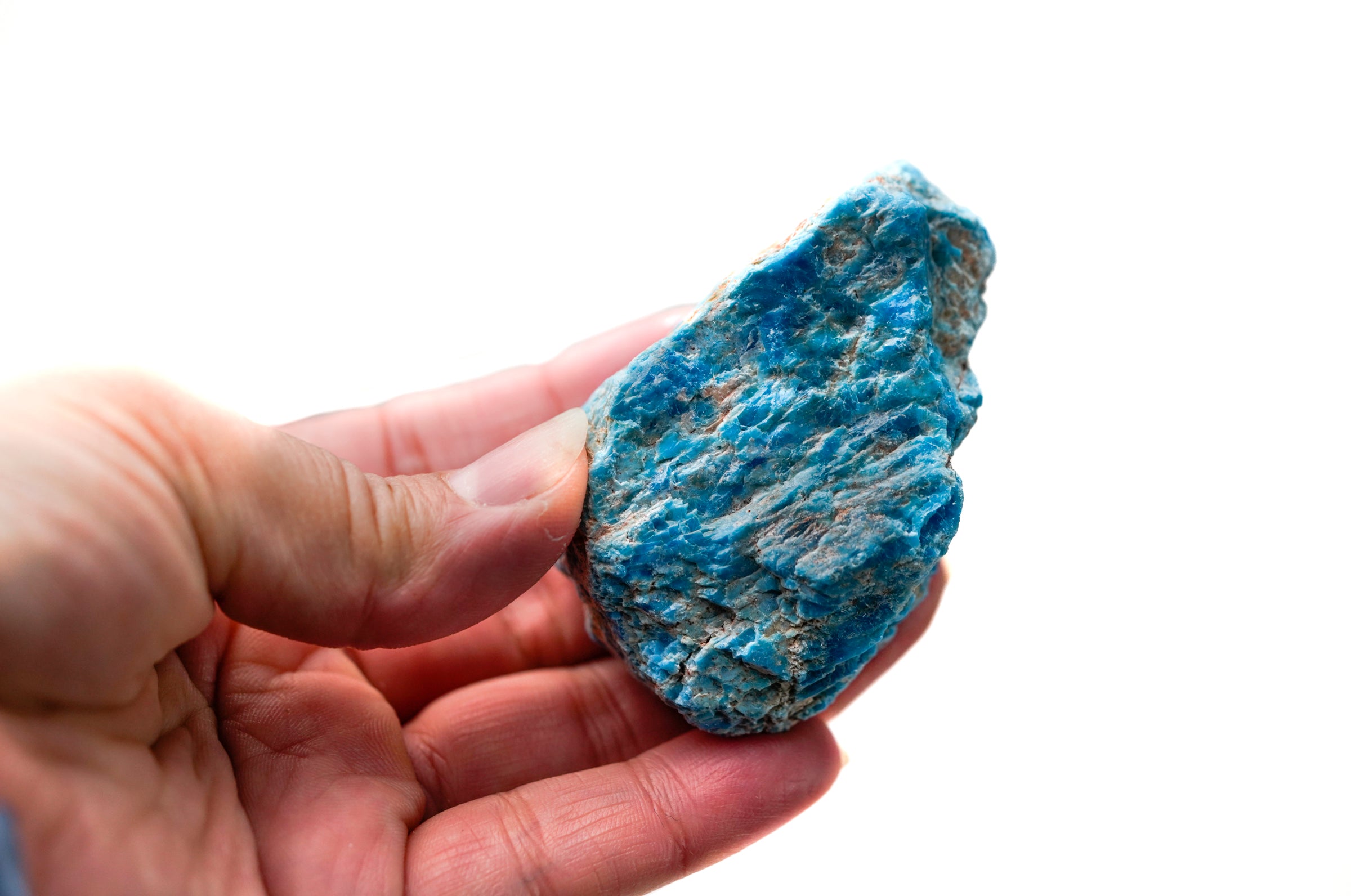 Large Raw Blue Apatite Stone
