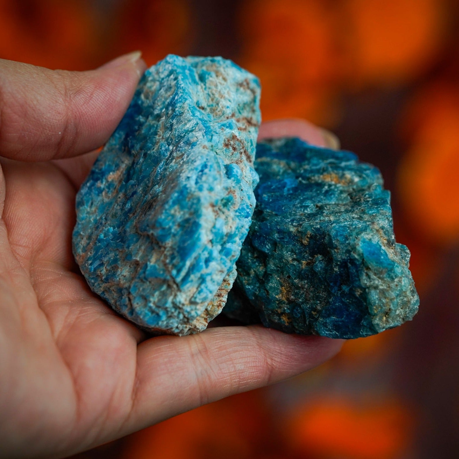 Large Raw Blue Apatite Stone