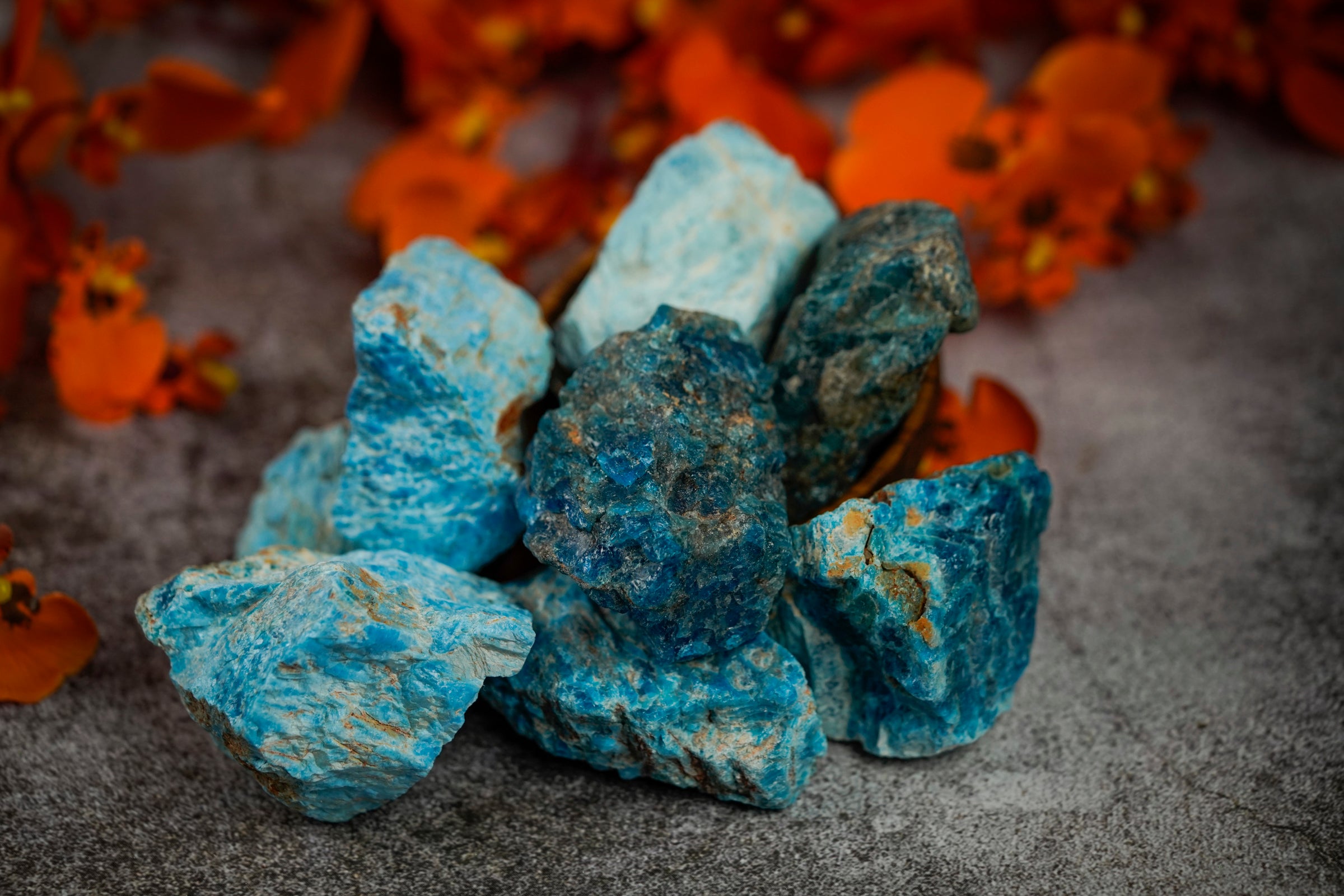 Large Raw Blue Apatite Stone