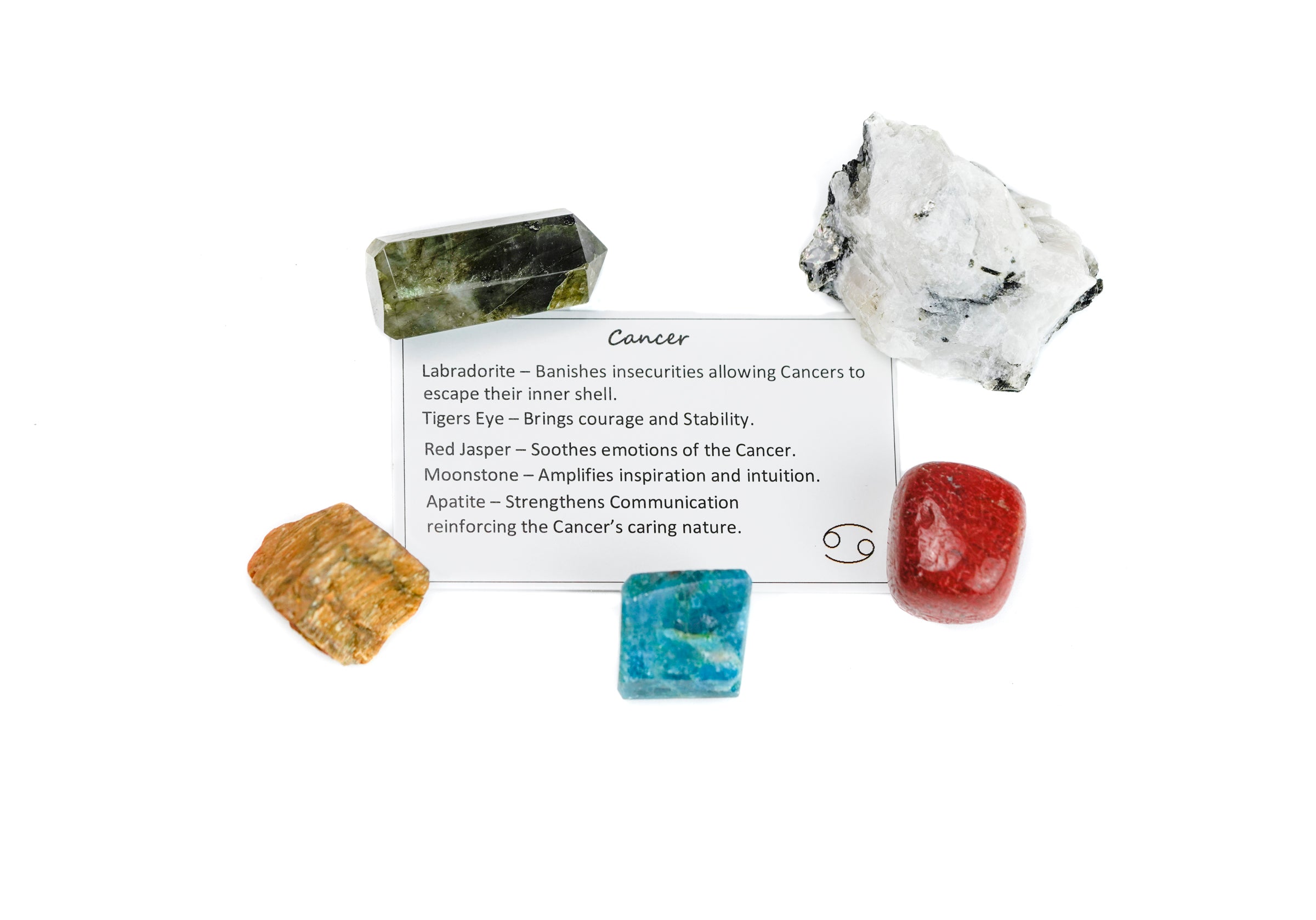 Cancer Crystal Shelf Zodiac Set