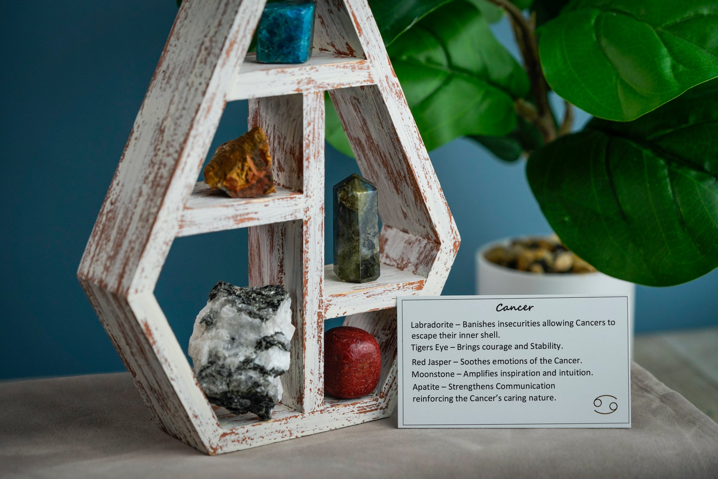 Cancer Crystal Shelf Zodiac Set