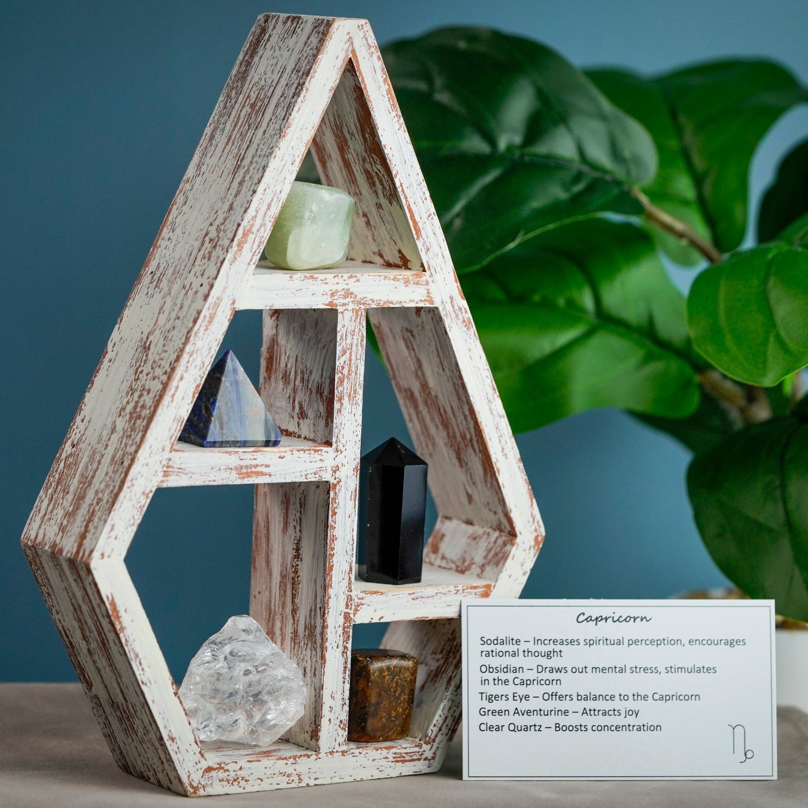 Capricorn Crystal Shelf Zodiac Set