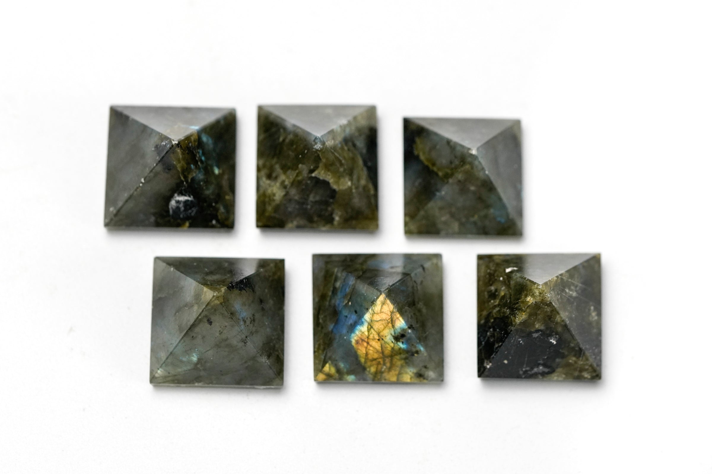 Labradorite crystal pyramid