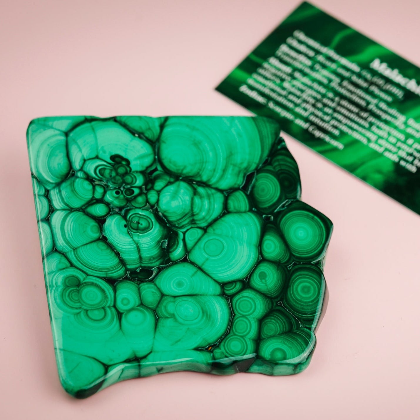 Malachite Polished Crystal Slab