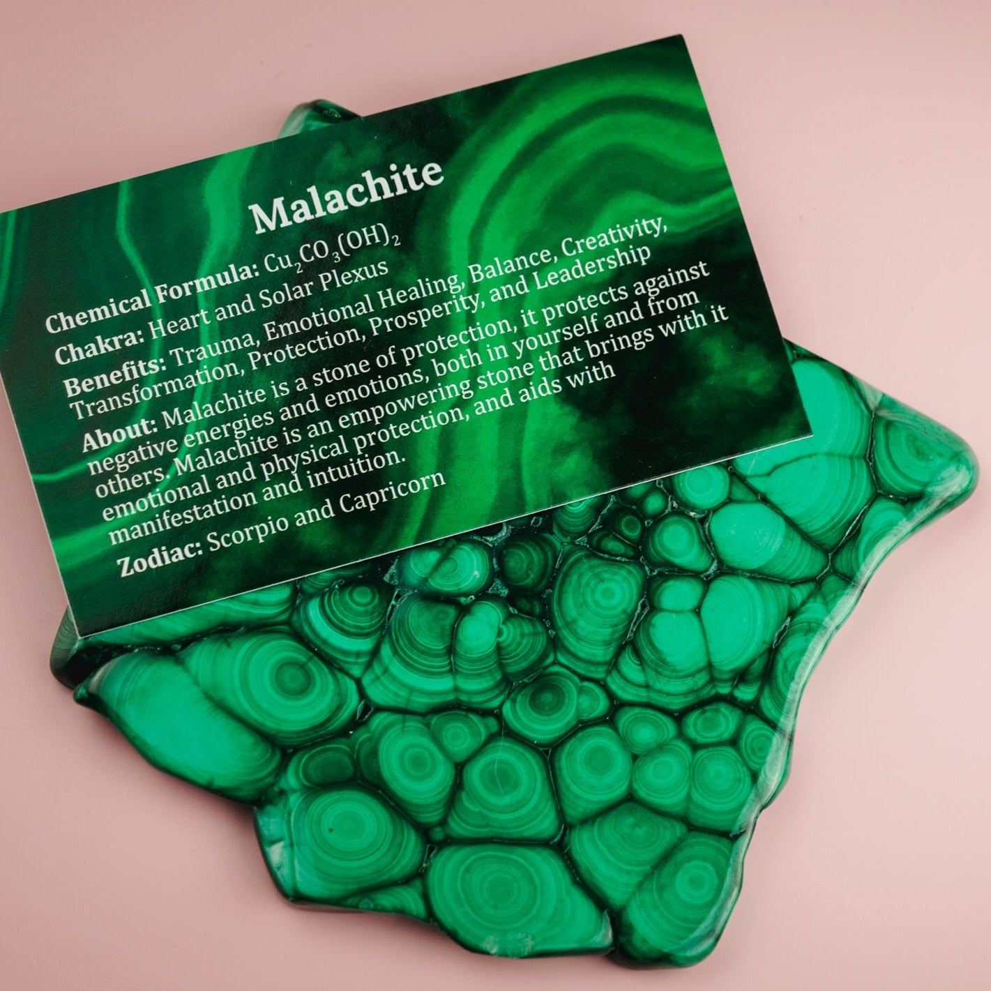 Malachite Polished Crystal Slab