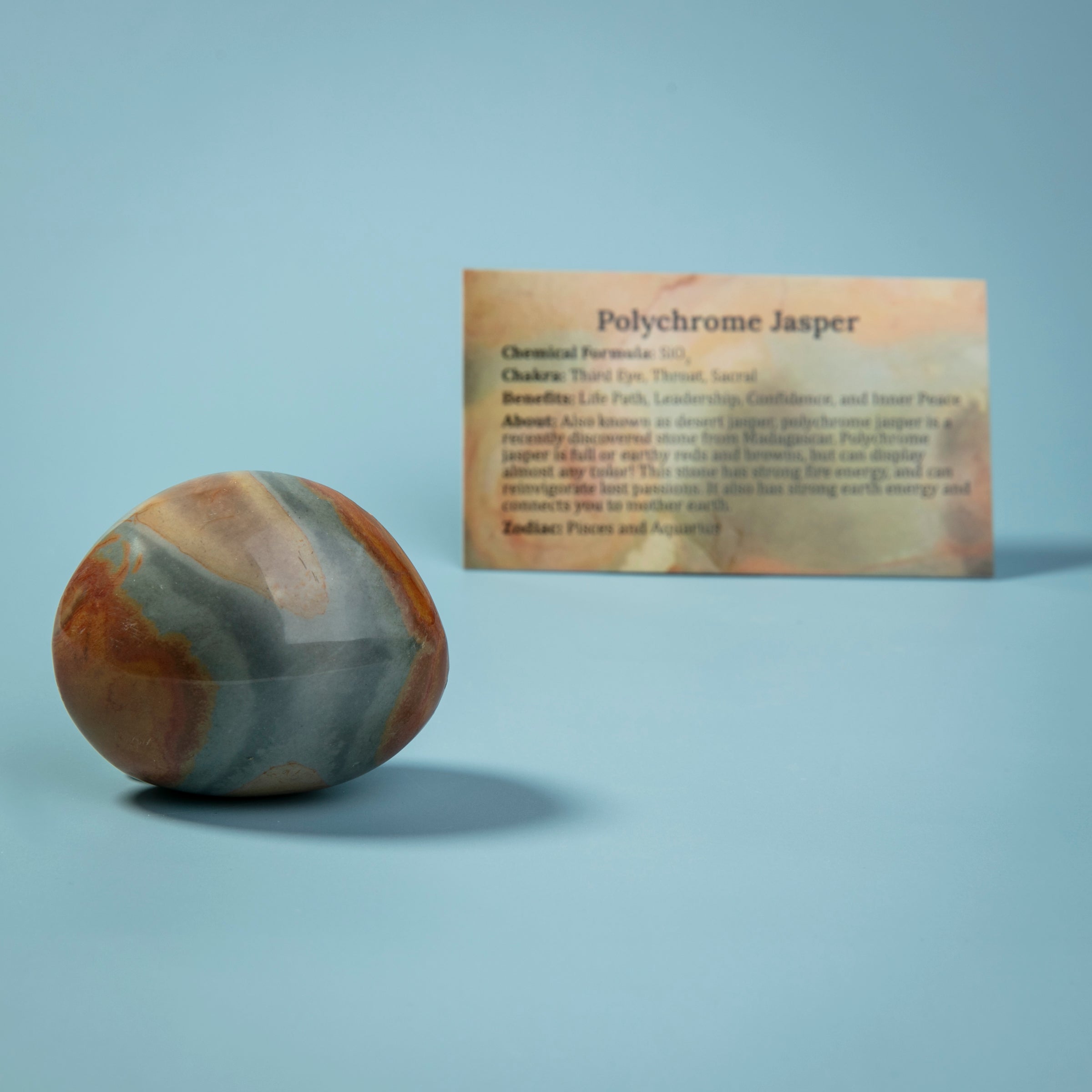 Ocean Jasper Palm Stone (Polychrome Jasper)