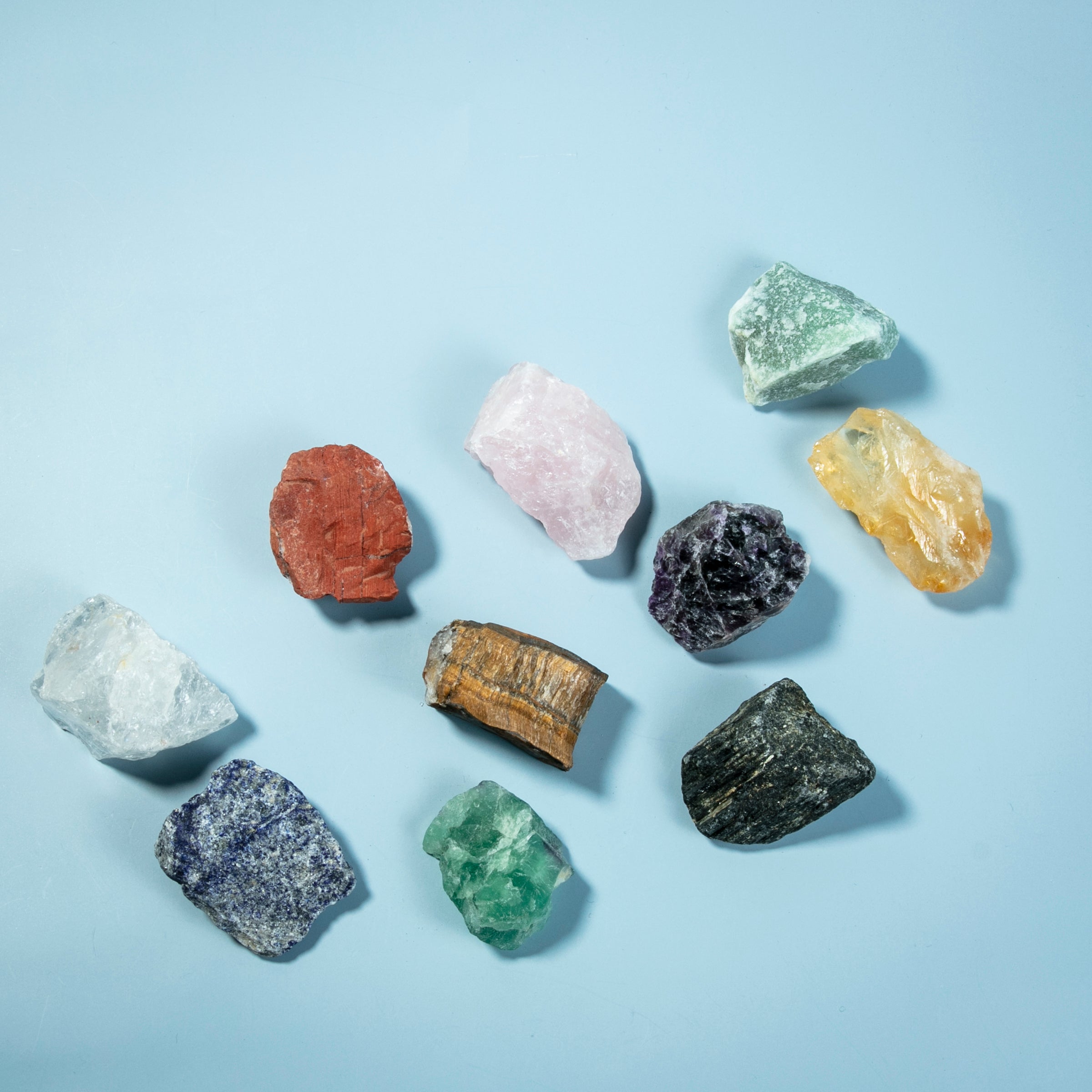 10 pcs Raw Crystals Beginner Kit