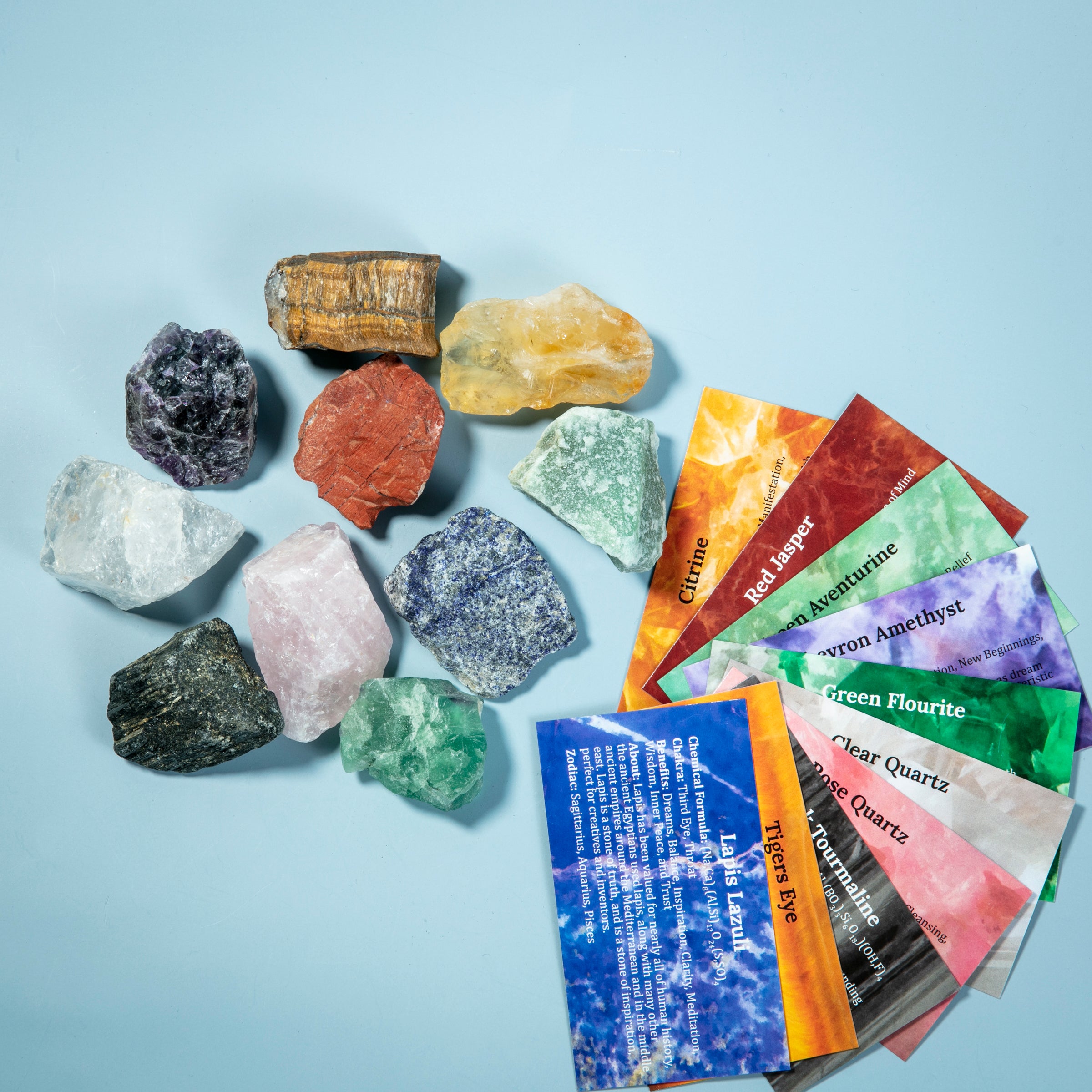10 pcs Raw Crystals Beginner Kit