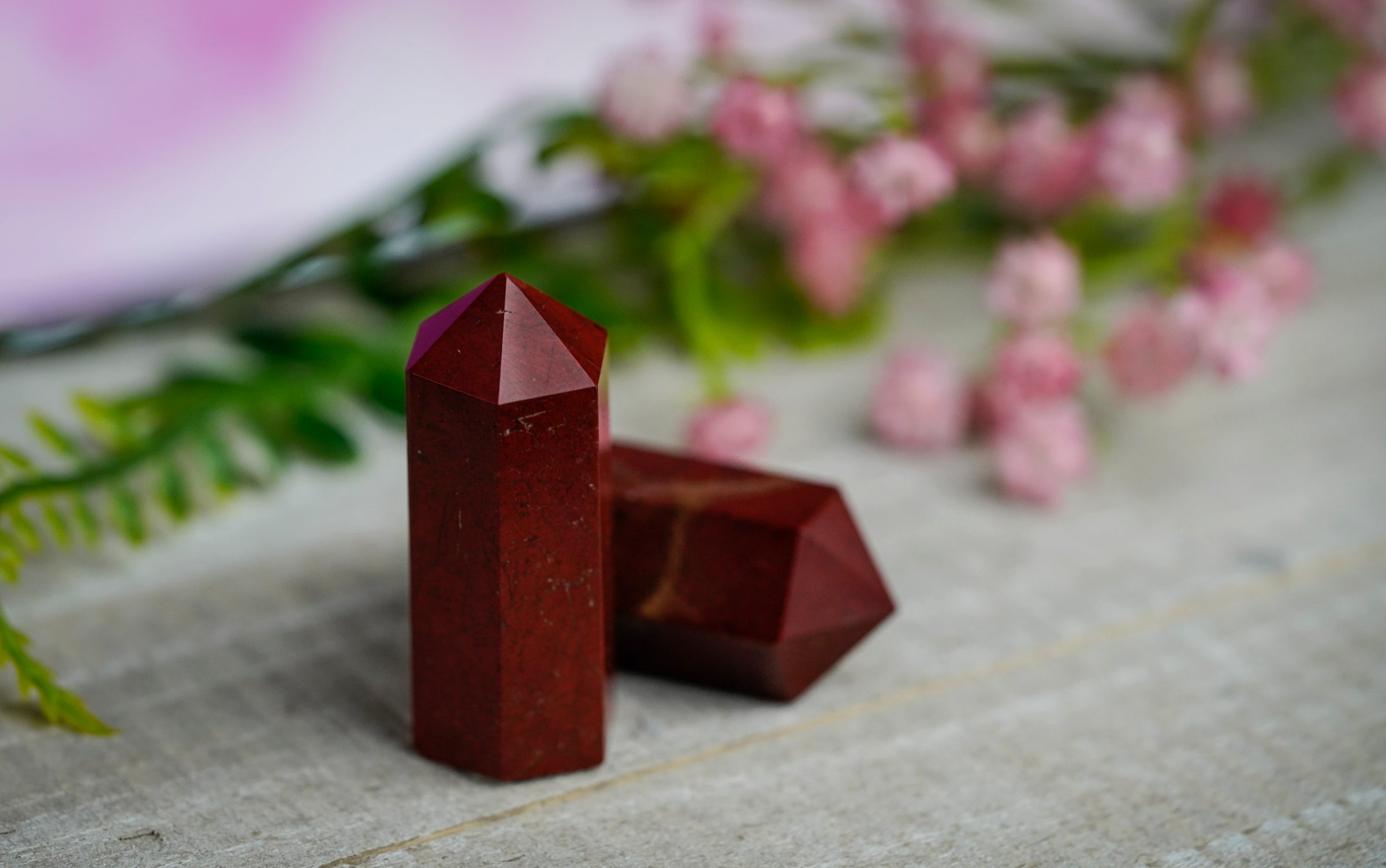 Red Jasper Crystal Point