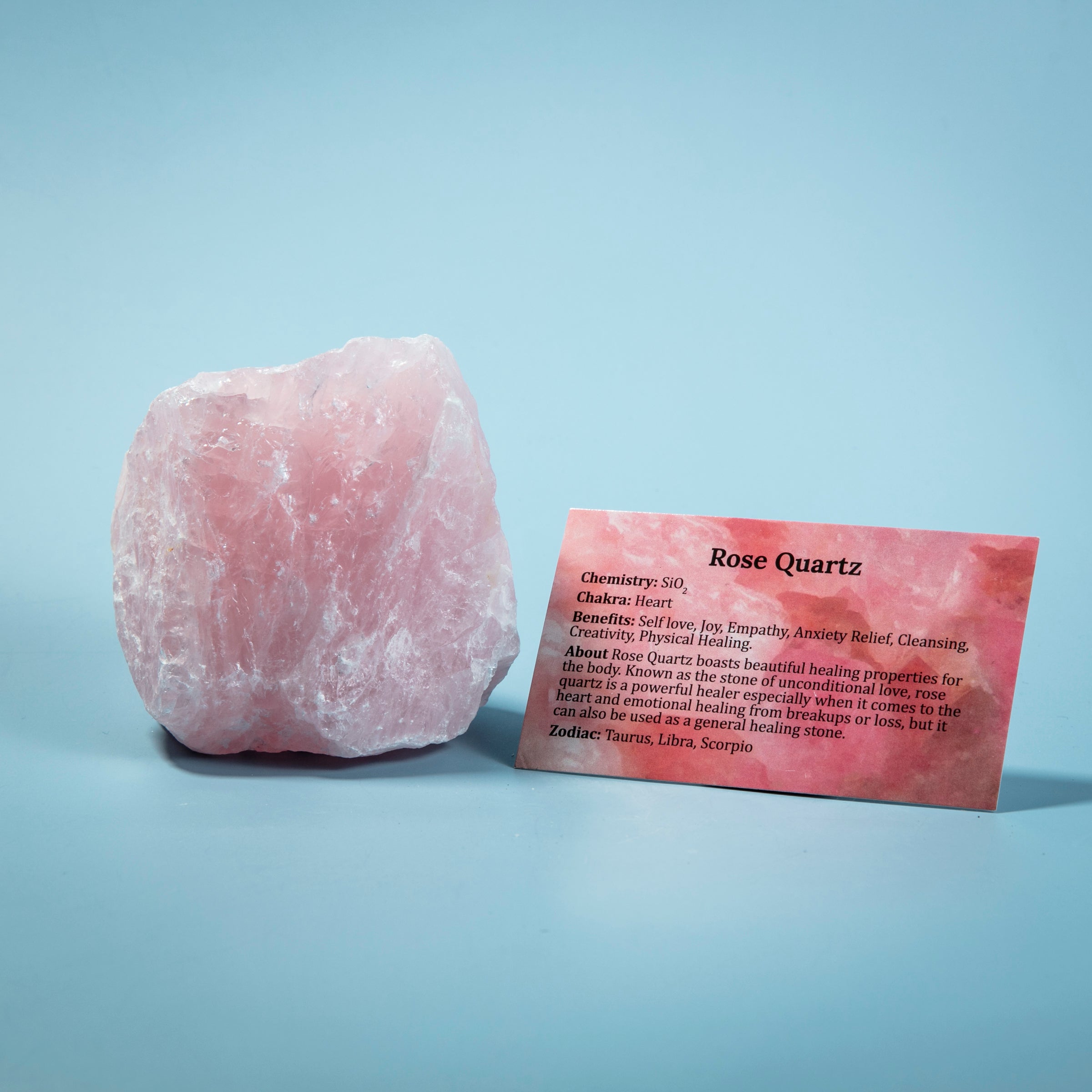 Large Raw Rose Quartz Stone