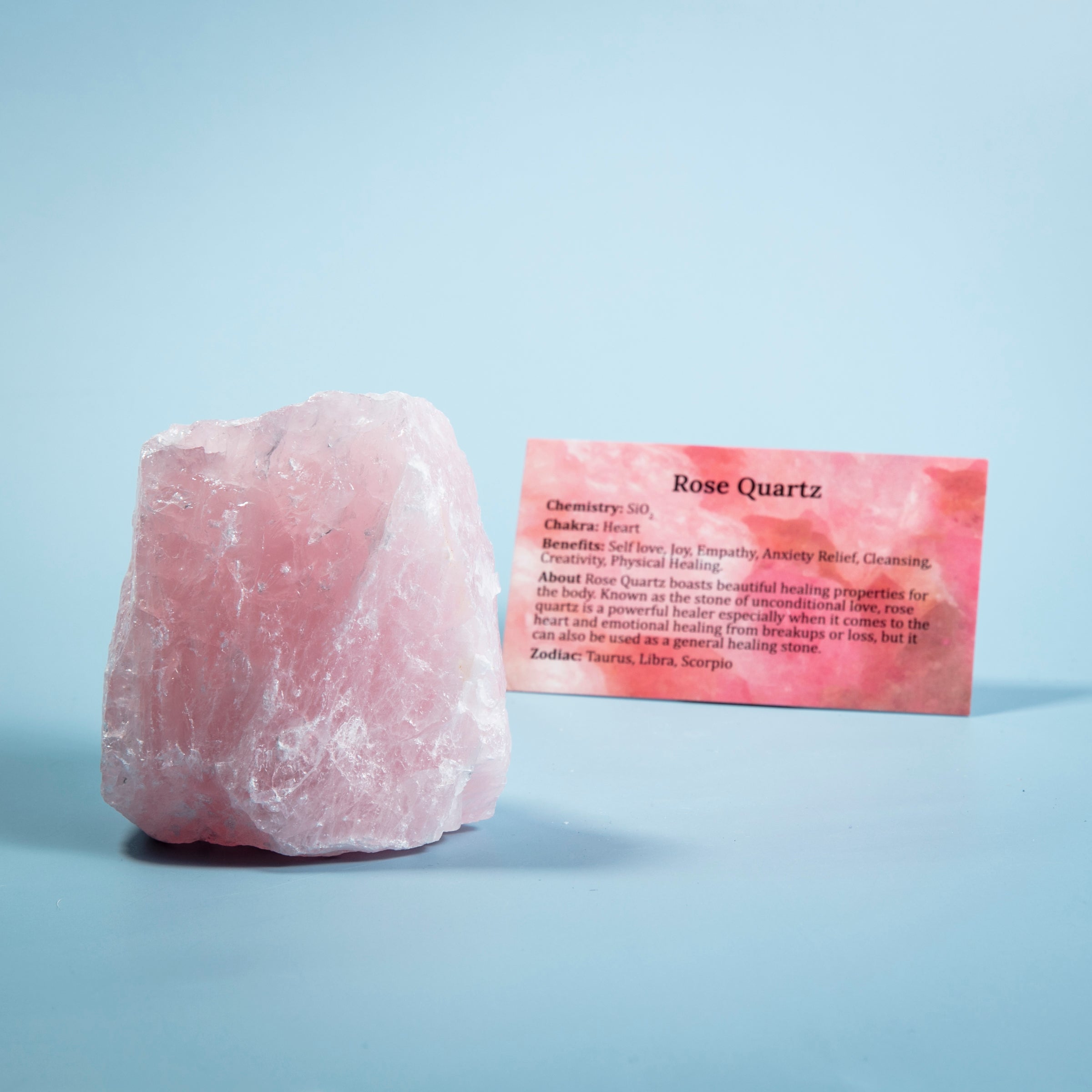 Large Raw Rose Quartz Stone