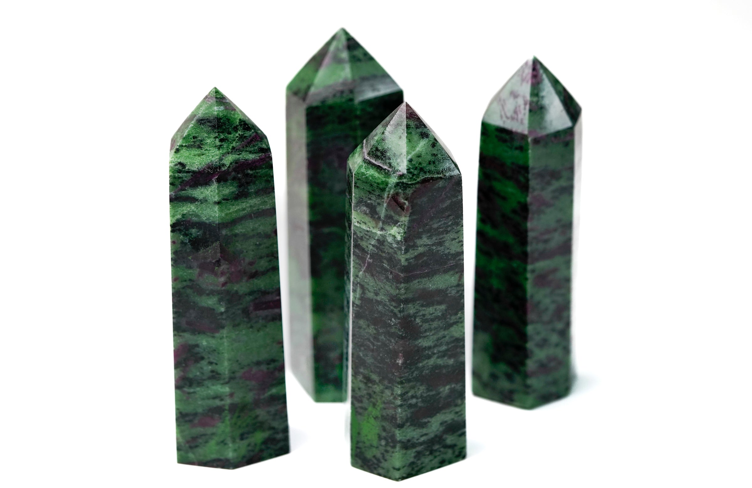 Large Ruby Zoisite Crystal Tower Point