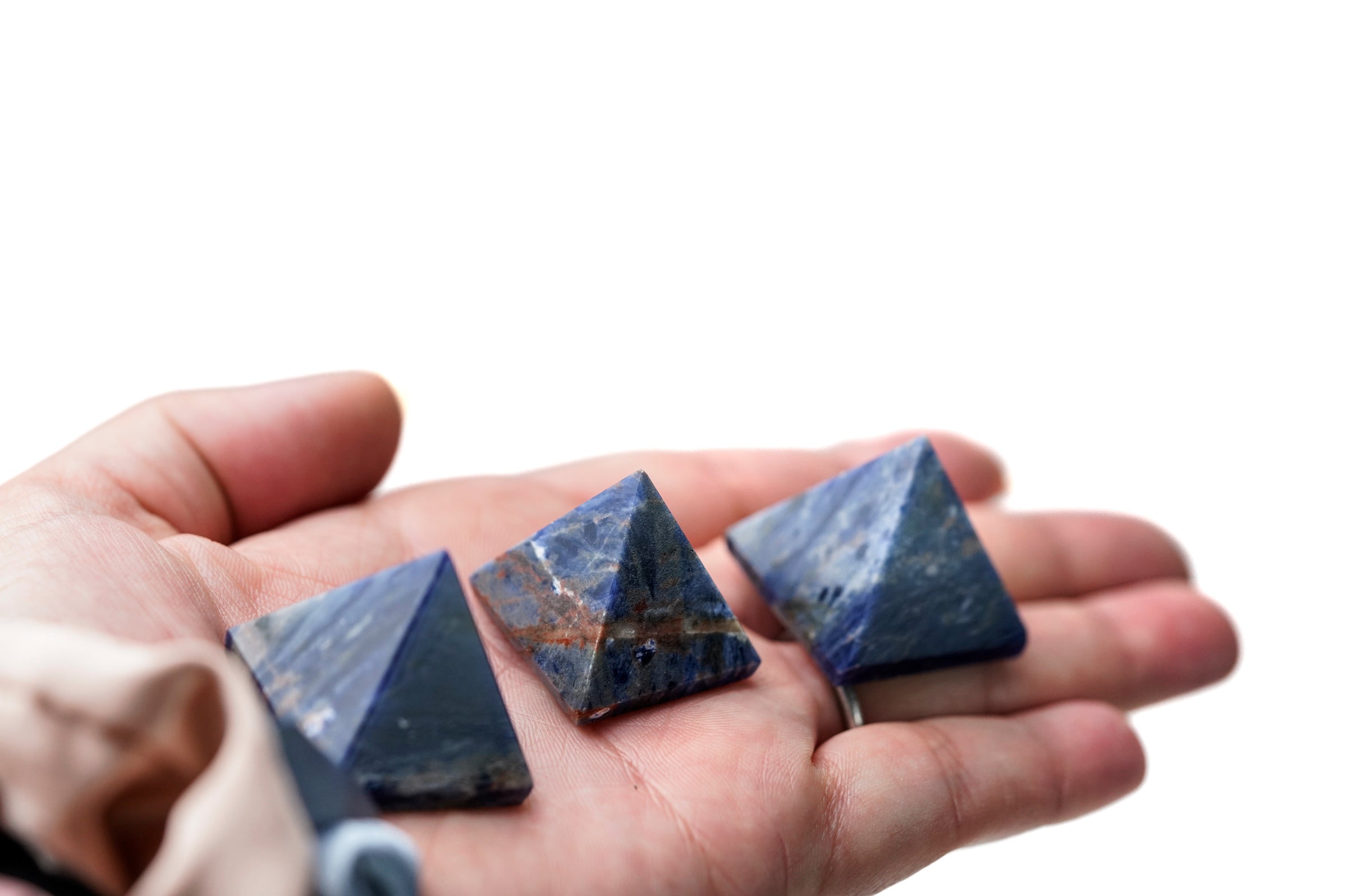 Sodalite Crystal Pyramid