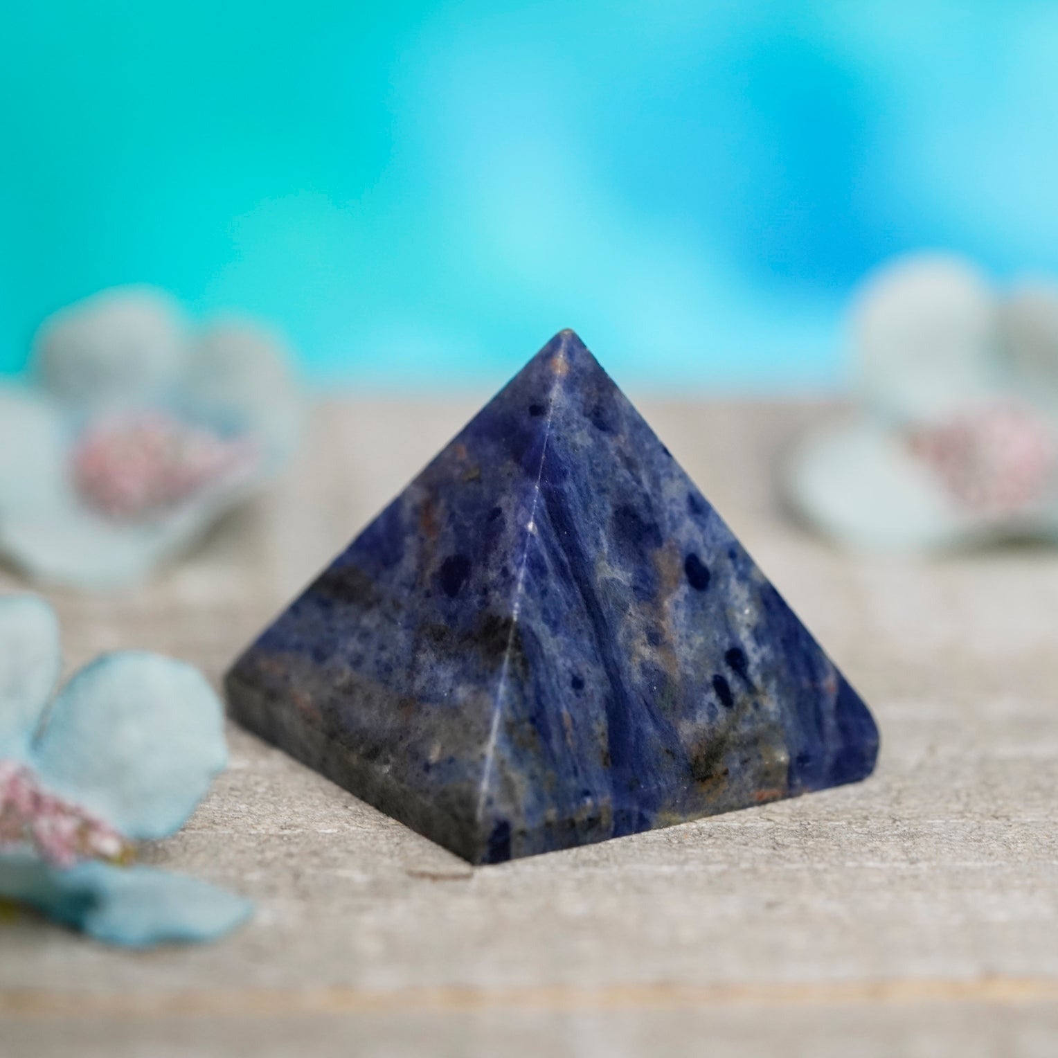 Sodalite Crystal Pyramid