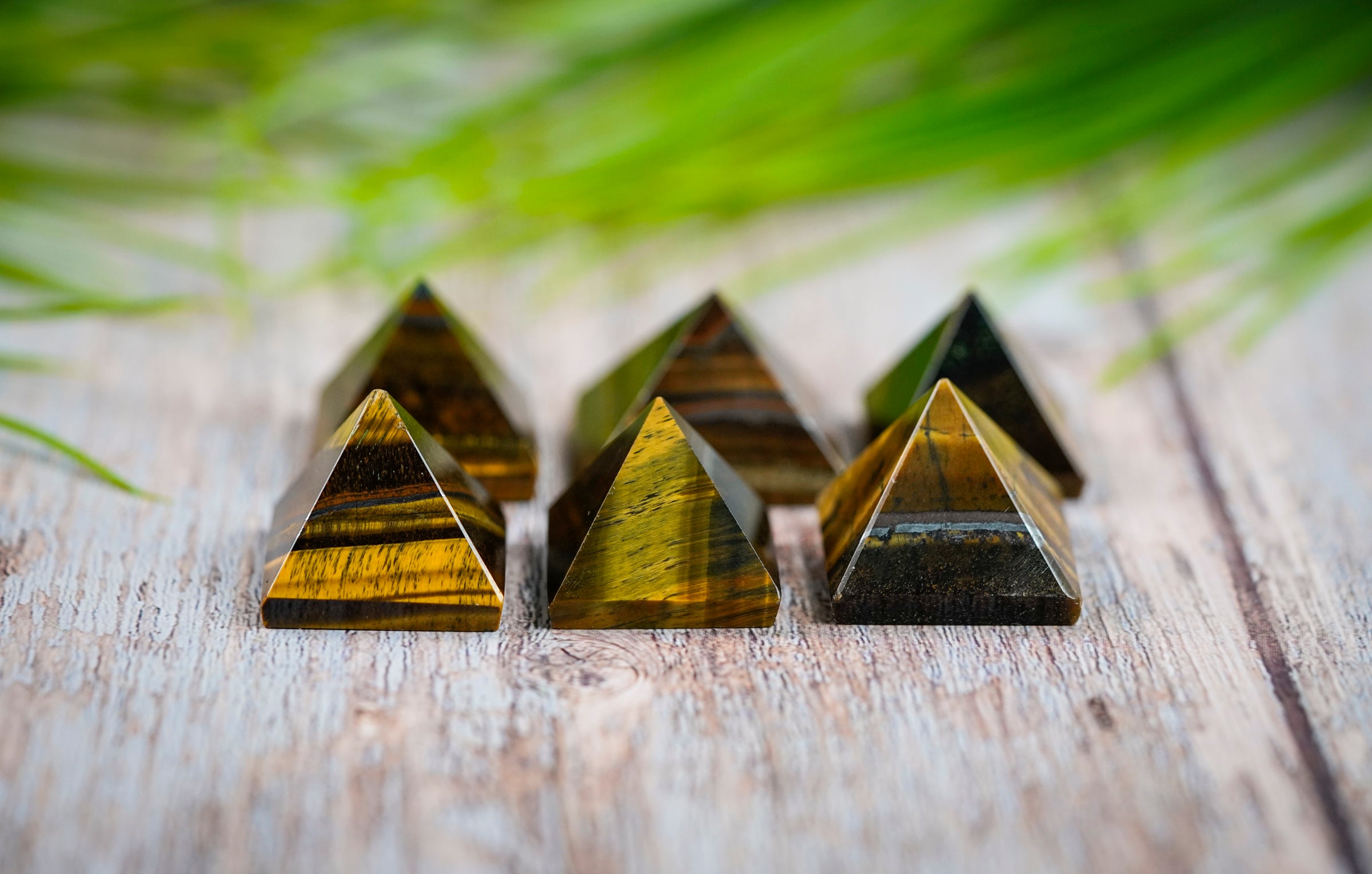 Tigers Eye Crystal Pyramid