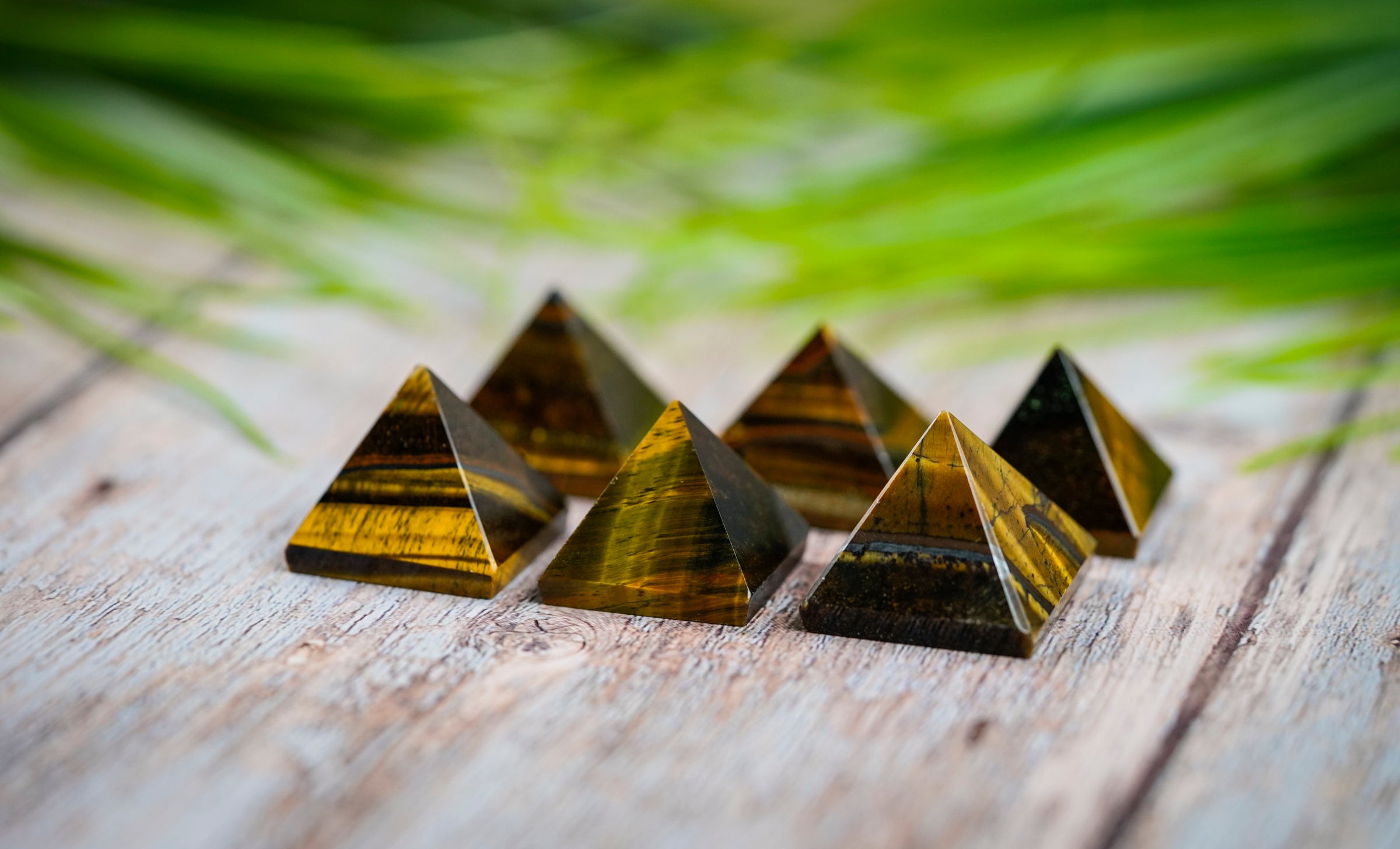 Tigers Eye Crystal Pyramid