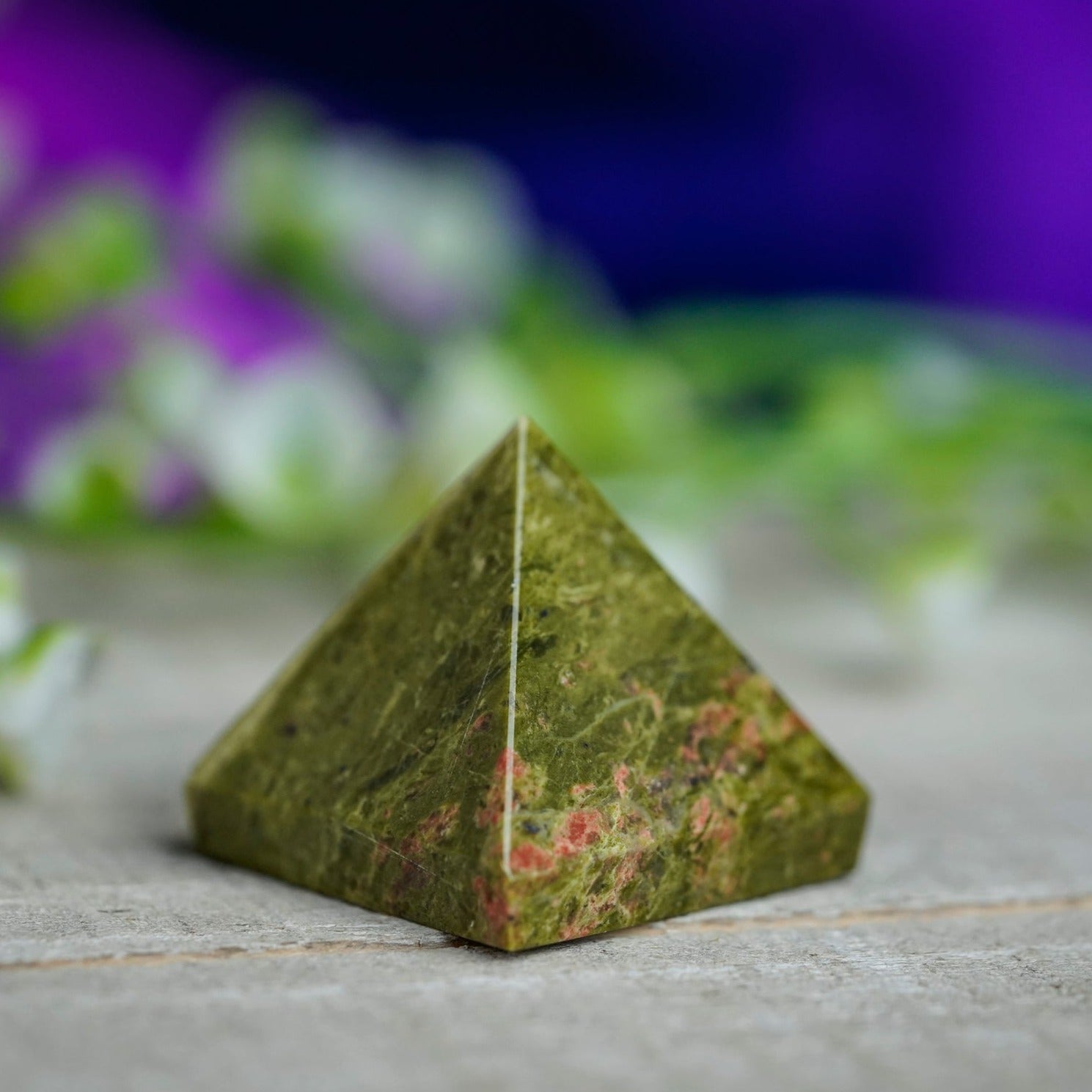 Unakite Crystal Pyramid