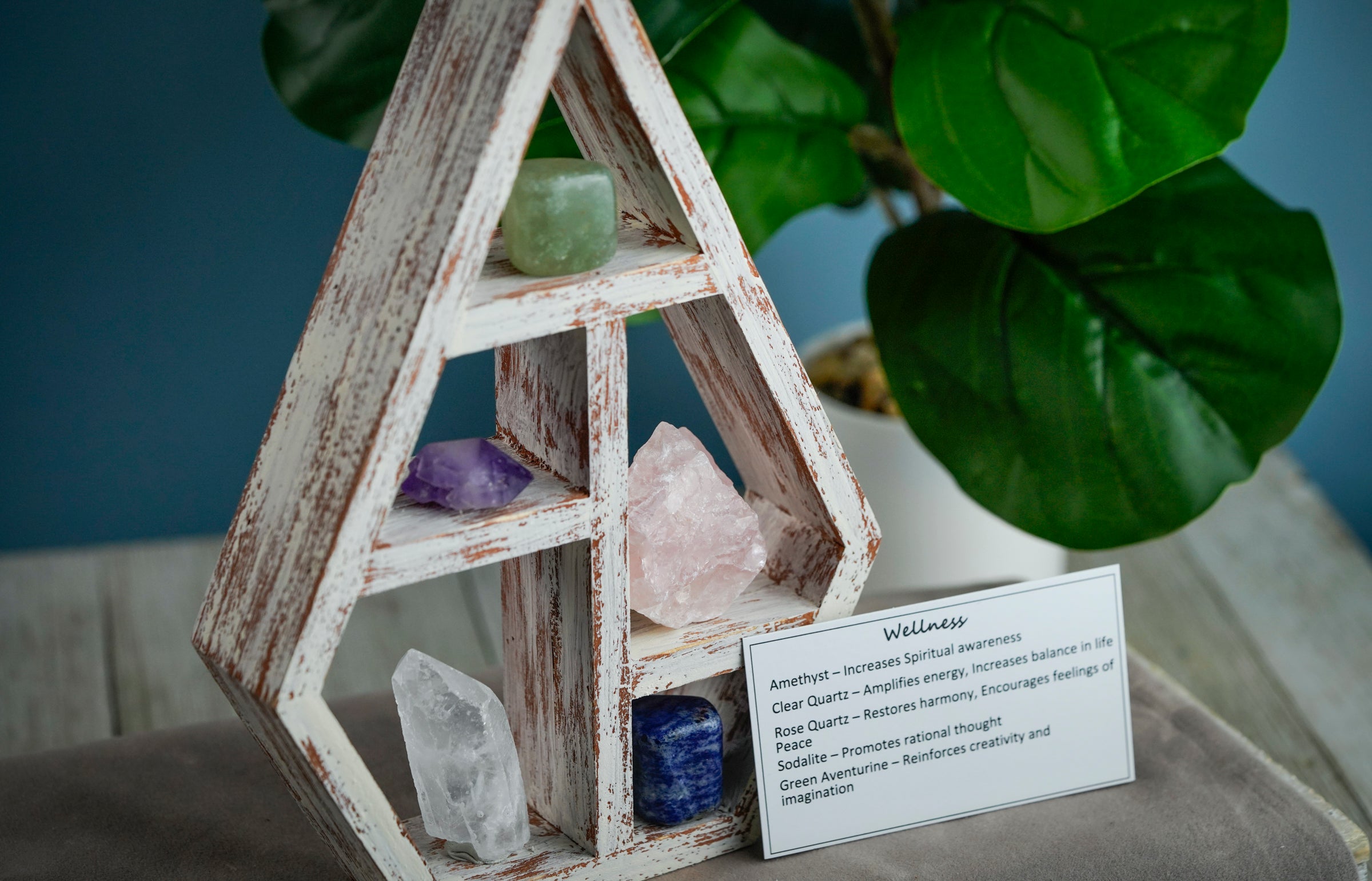 Wellness Crystal Shelf Set