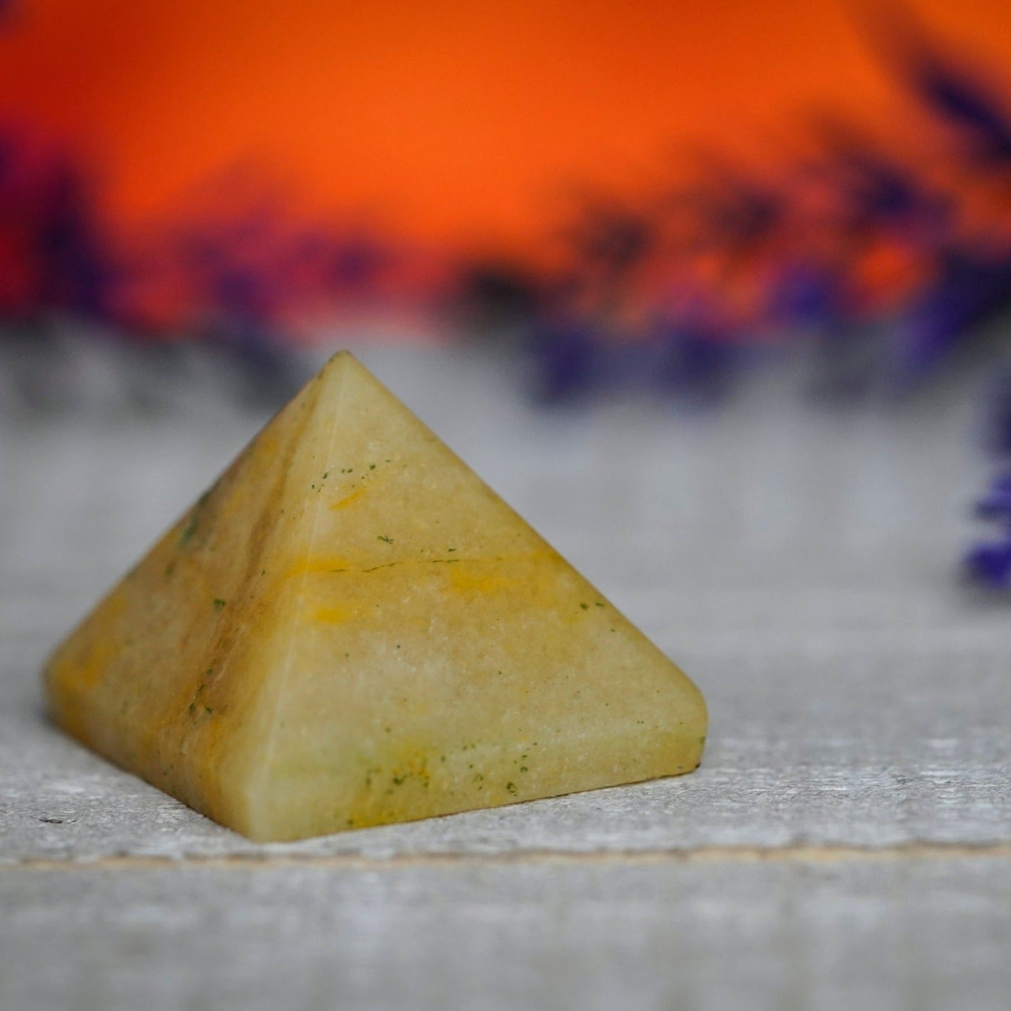 Yellow Aventurine Crystal Pyramid