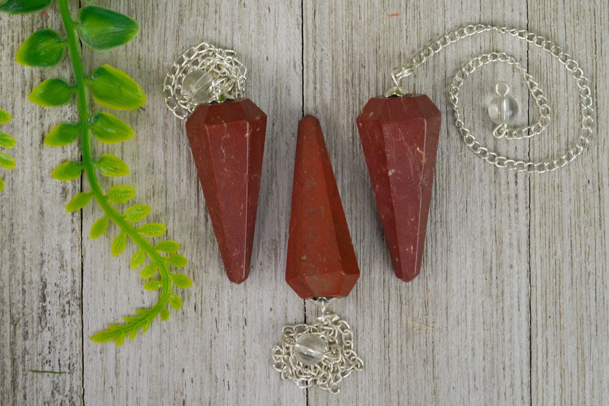 Red Jasper Crystal Pendulum
