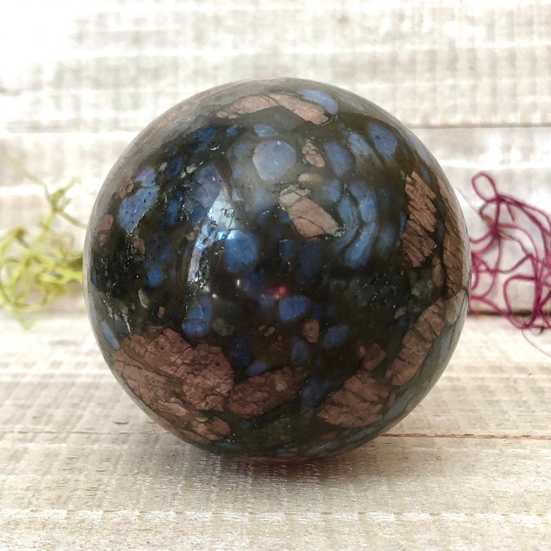 Red Glaucophane Crystal Ball 60mm