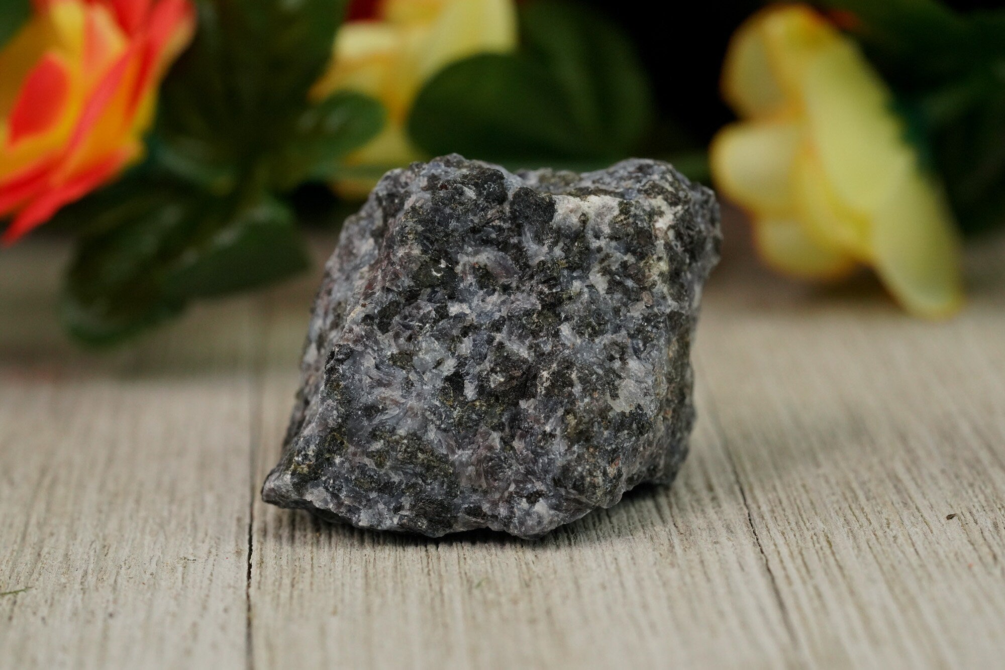 Raw Indigo Gabbro Rough Crystal