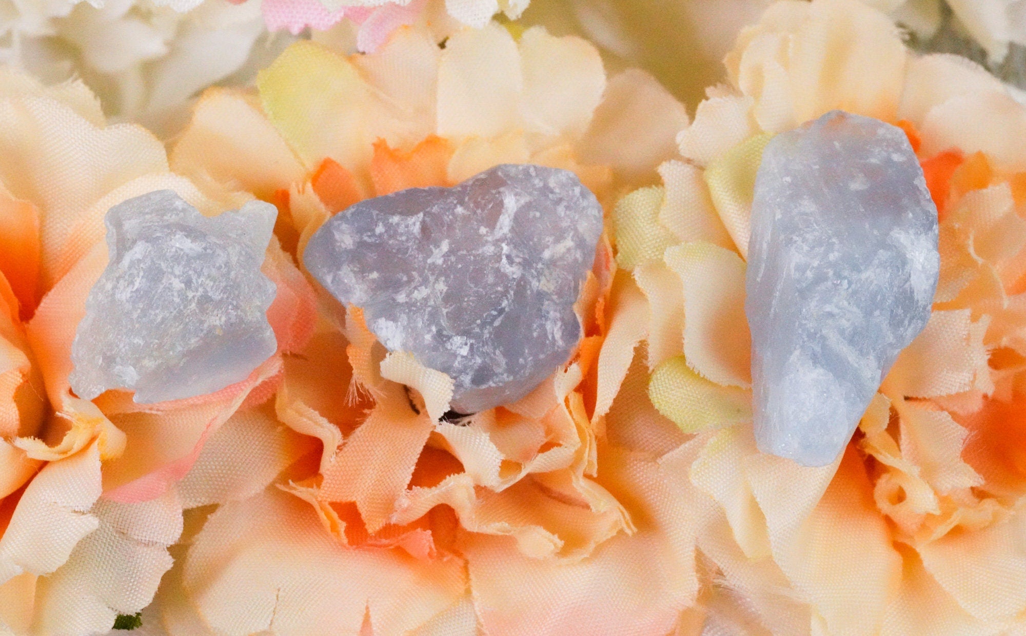 Raw Blue Calcite Natural Rough Stones