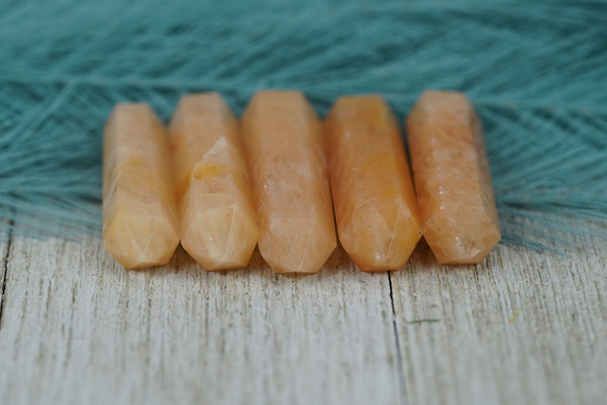Orange Aventurine Double Terminated Crystals