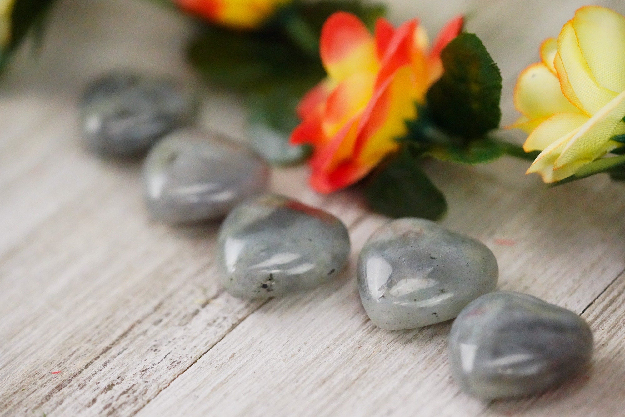 Labradorite Crystal Heart