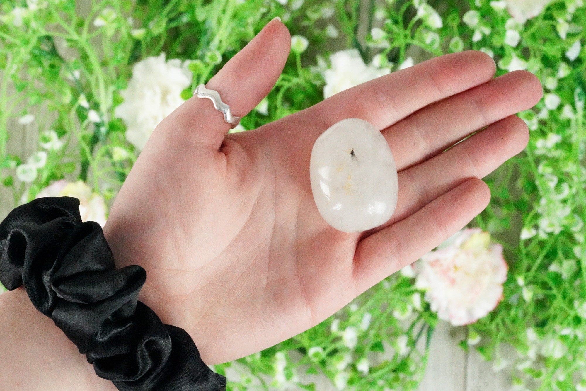 Tourmalinated Quartz Pocket Stone