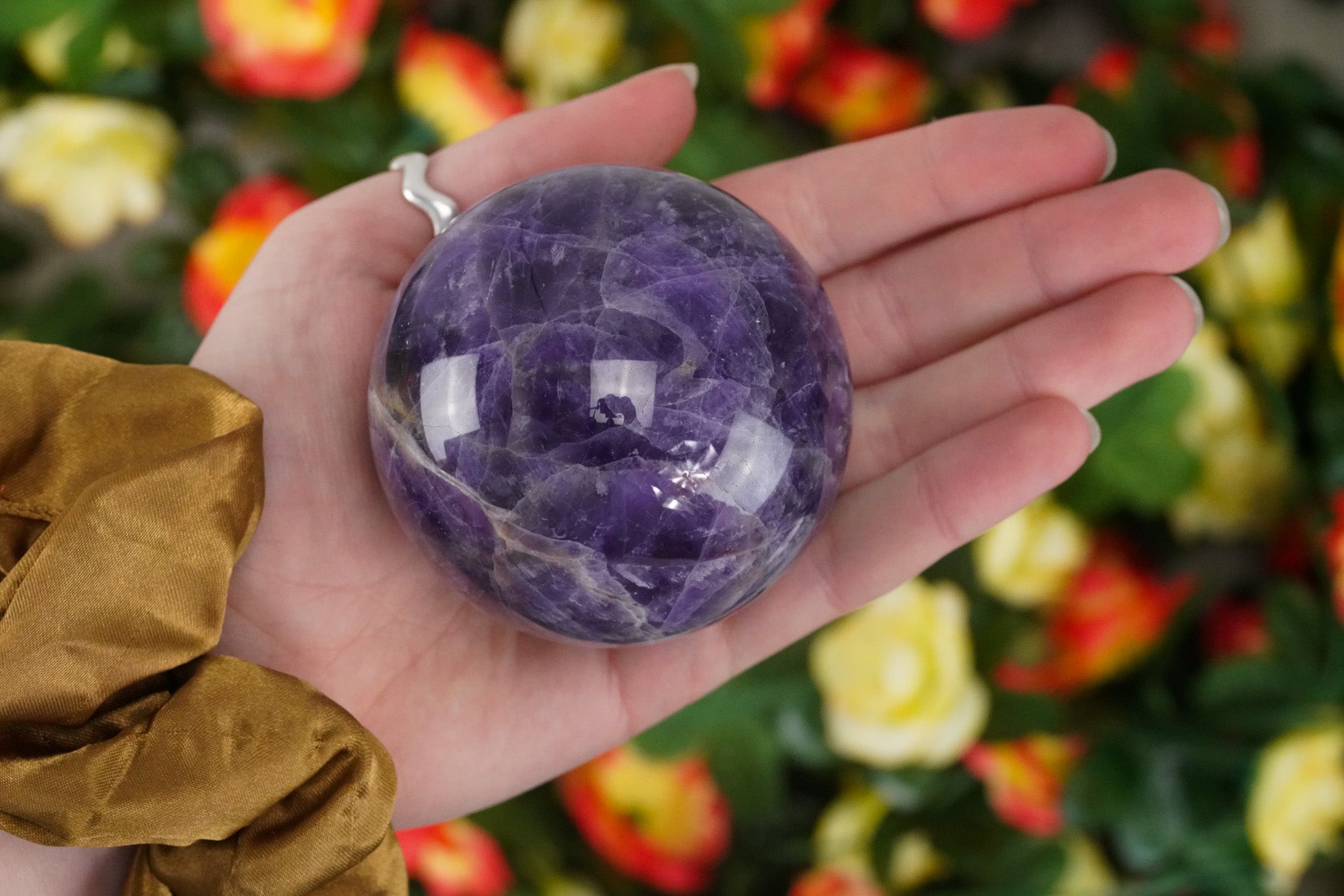 60mm Dream Amethyst Crystal Sphere